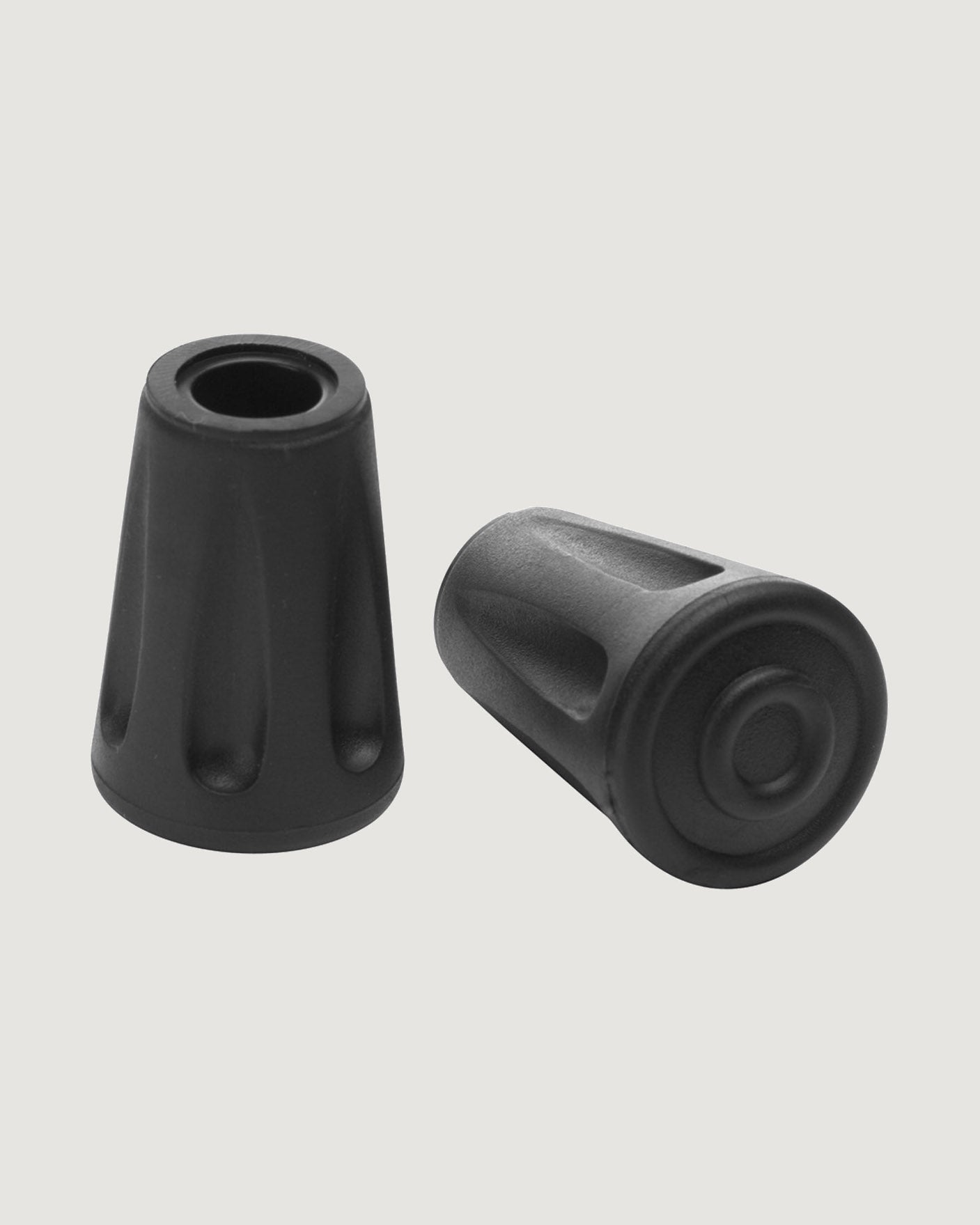 Fizan Trekking Poles with Rubber Tips - Black - Perfect for Hiking, Backpacking & Outdoor Adventures
