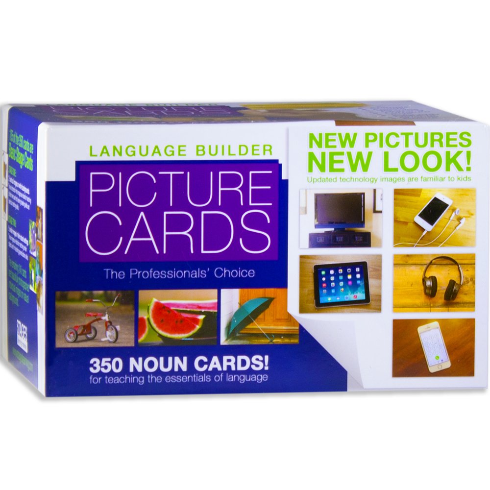 Stages Learning Materials Language Builder Noun Flashcards - Autism Learning Picture Cards for Vocabulary & Communication - Ideal for Speech Therapy, Special Education & Home Learning