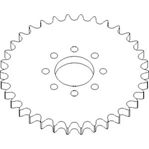 Genuine Sprocket Feeder House Replacement Part A-H219634 for Agricultural Machinery - Compatible with Tractors & Harvesters