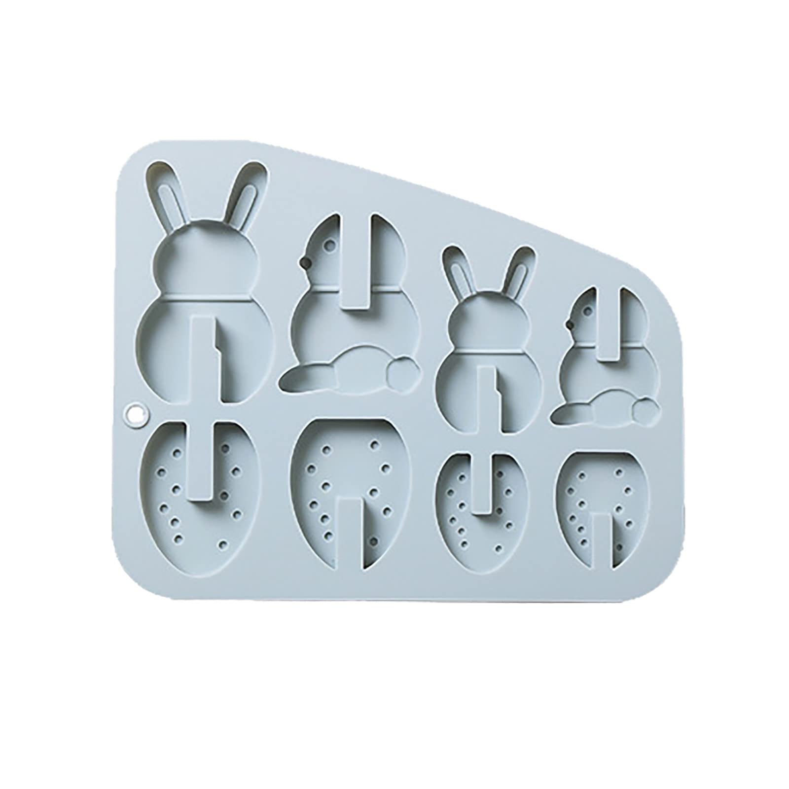 3D Easter Cake Silicone Mold - Handmade Chocolate Baking Molds, DIY Spellable Molds Set with Oven Mitts & Thick Rubber Gloves (Blue, One Size) - Perfect for Holiday Baking, Birthday Parties & Home Dessert Making