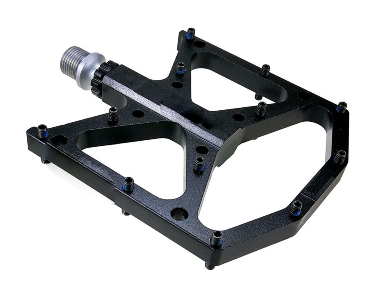 XIWALAI Ultralight Bike Pedals - CNC Aluminum Anti-Slip MTB/Road Bike Pedals with Sealed 3 Bearings - Durable Flat Foot Pedals for Mountain & Commuter Bikes (Black) - Perfect for Trail Riding, Urban Commuting & Cycling Adventures