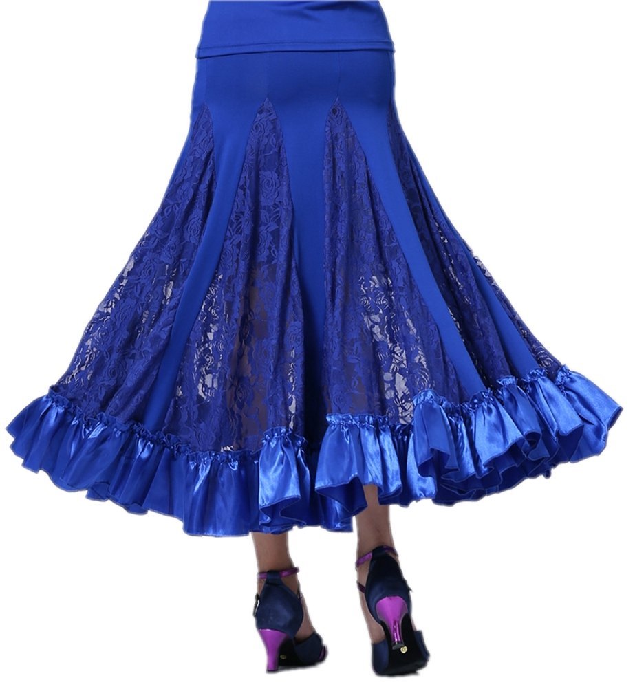 CISMARK® Elegant Ballroom Dance Skirt - Latin Swing Party Long Skirt for Women | Perfect for Salsa, Tango & Competition Dancing