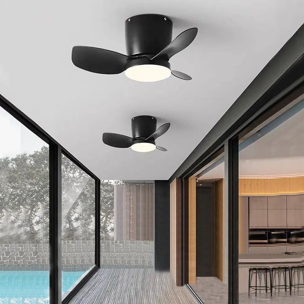 3-Blade Modern Acrylic Ceiling Fan with LED Light - Perfect for Bedroom, Living Room & Office Cooling & Lighting