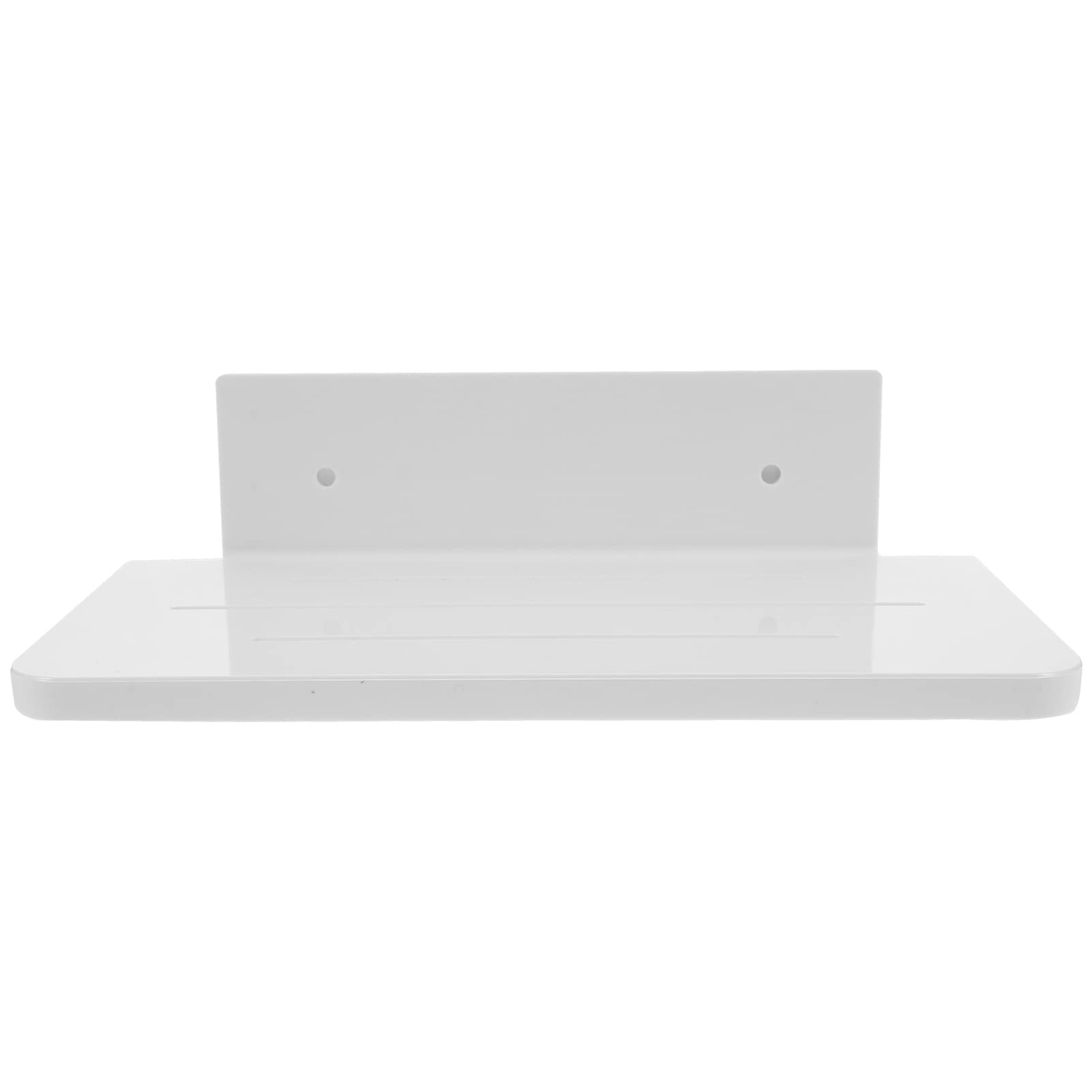 HANABASS Floating Wall Shelves - Stick on Wall Mounted Organizer for Phone, Smart Speaker, Wipes | Bathroom & Kitchen Storage Solution | Space-Saving Shelf for Small Spaces