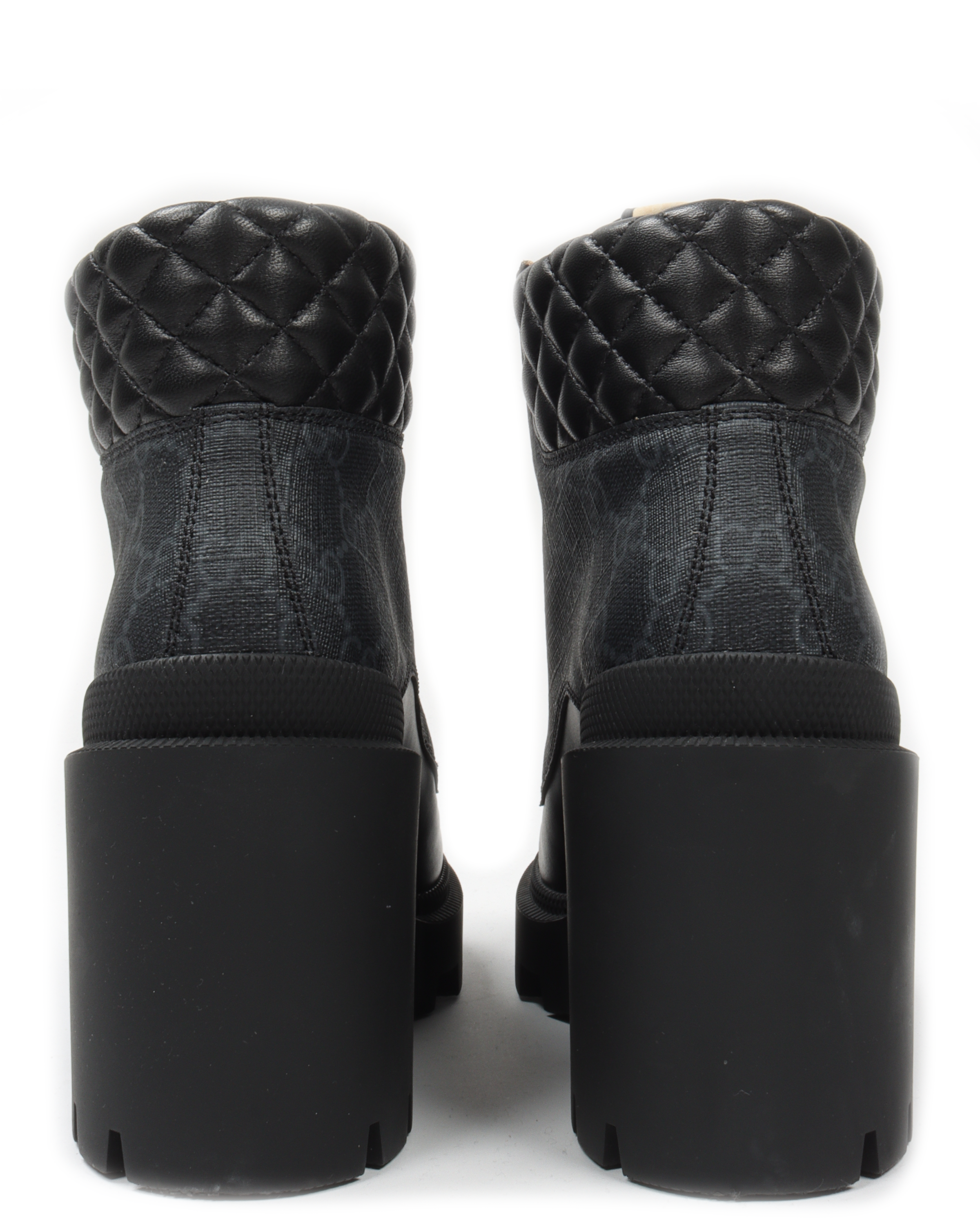 Gucci GG Monogram Ankle Boots for Women - Luxury Leather Chelsea Boots with Chunky Heel | Perfect for Office, Parties & Winter Fashion