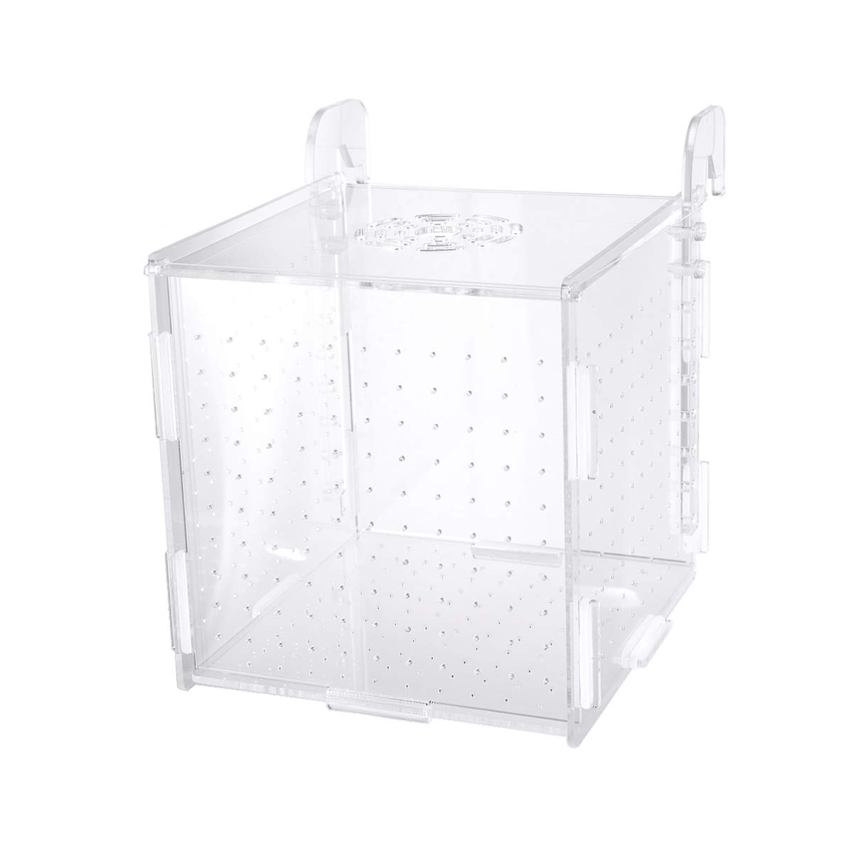POPETPOP Fish Breeding Box - 2 Pack Aquarium Hatchery Incubator with Hook Design for Guppy, Betta, Shrimp Egg Hatching | Perfect for Fish Tank Breeding & Fry Protection