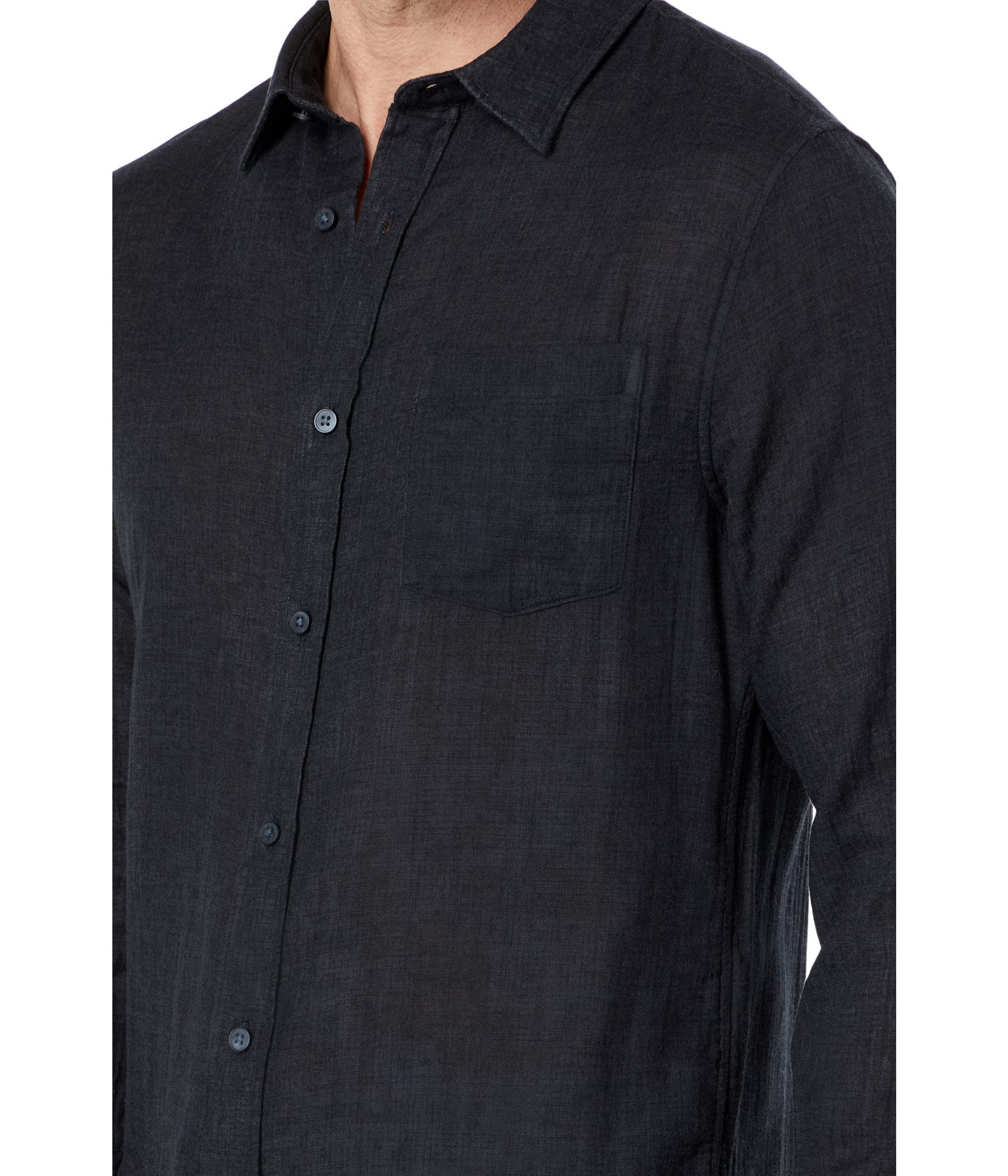 Vince Men's Double Face Long Sleeve Shirt - Premium Comfort Stretch Cotton Dress Shirt for Business & Casual Wear - Perfect for Office, Date Night & Formal Occasions