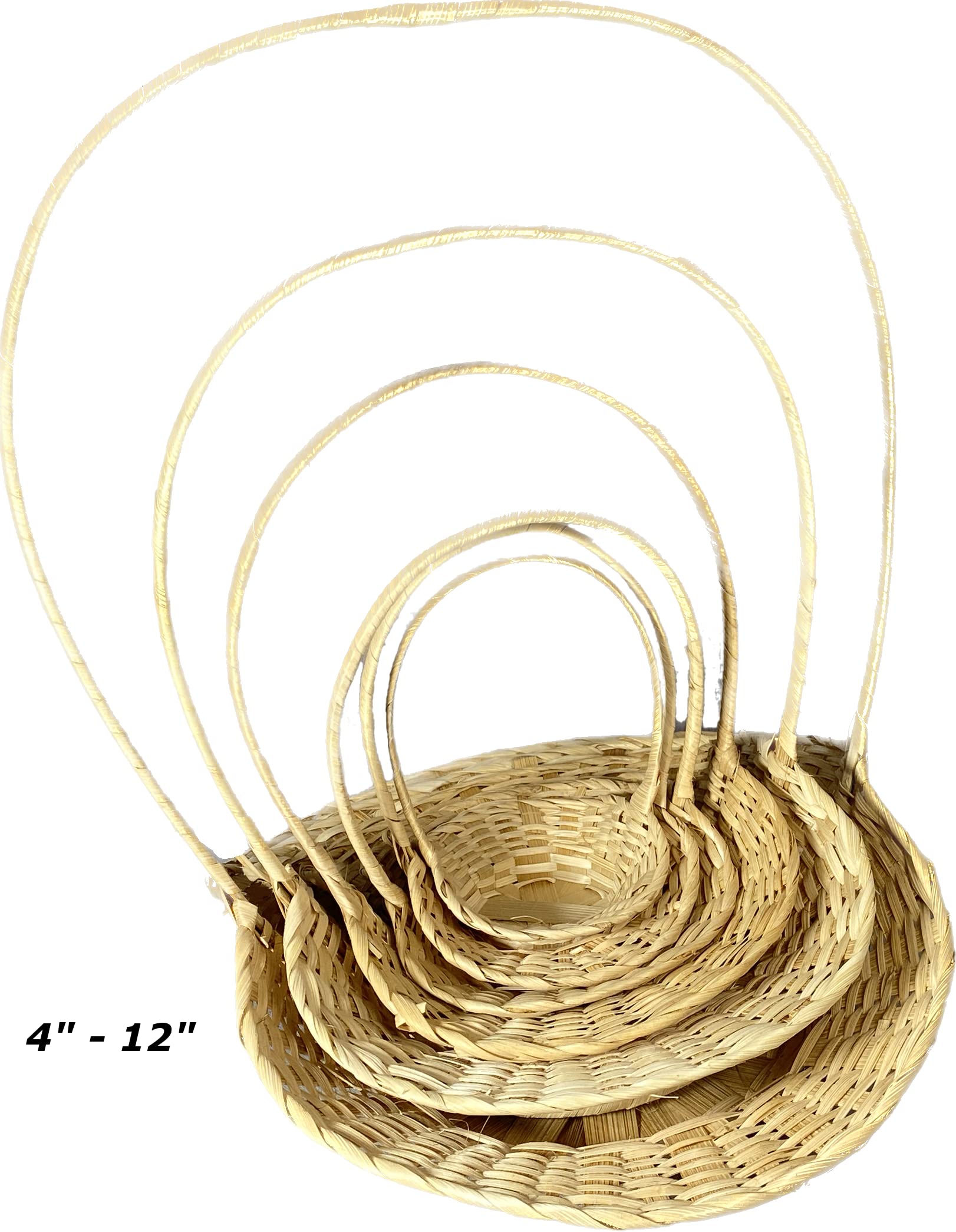 CalCastle Natural Bamboo Baskets Set - 3 Pack 7
