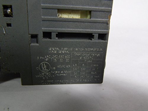 ABB OT63FT3 600VAC 30HP 63A 3-Pole Disconnect Switch - Heavy Duty Industrial Safety Switch for Motor Control & Electrical Equipment Protection