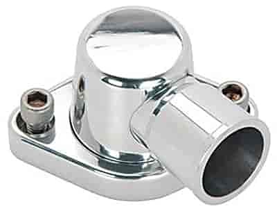 JEGS 53034 Aluminum Swivel Thermostat Housing - High Performance Cooling System Part for Chevy, Ford, Dodge - Perfect for Engine Upgrades & Repairs