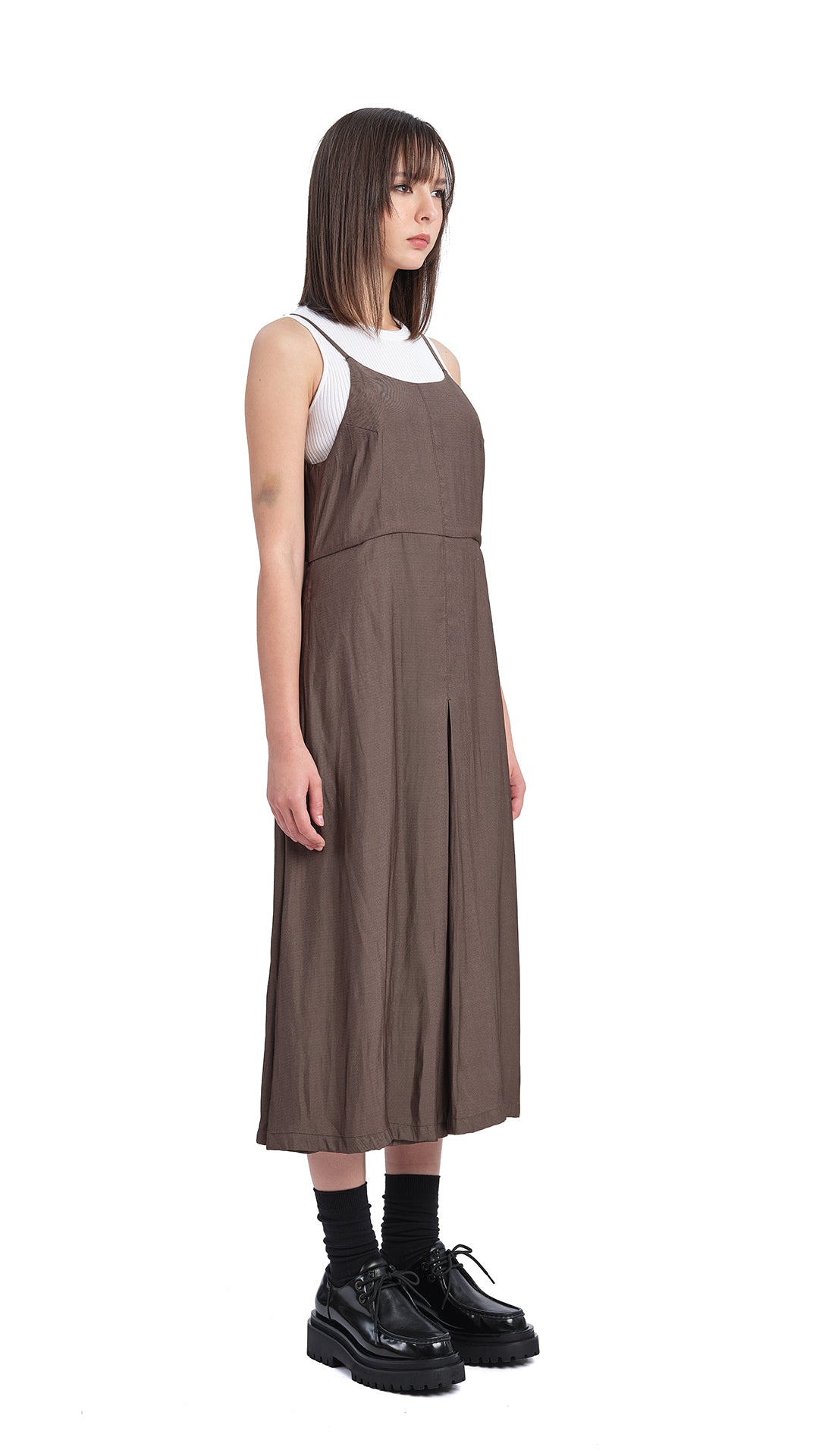 Elegant Silky Maxi Dress for Women - Flowy Long Summer Dress with Side Slits - Perfect for Beach, Party, and Evening Occasions