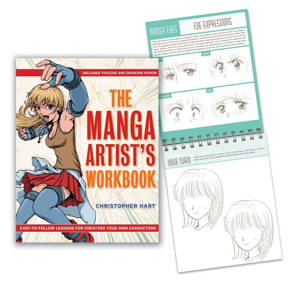 The Manga Artist's Workbook: Step-by-Step Character Creation Guide - Learn to Draw Anime & Manga Characters for Beginners | Perfect for Aspiring Artists, Comic Creators & Anime Fans