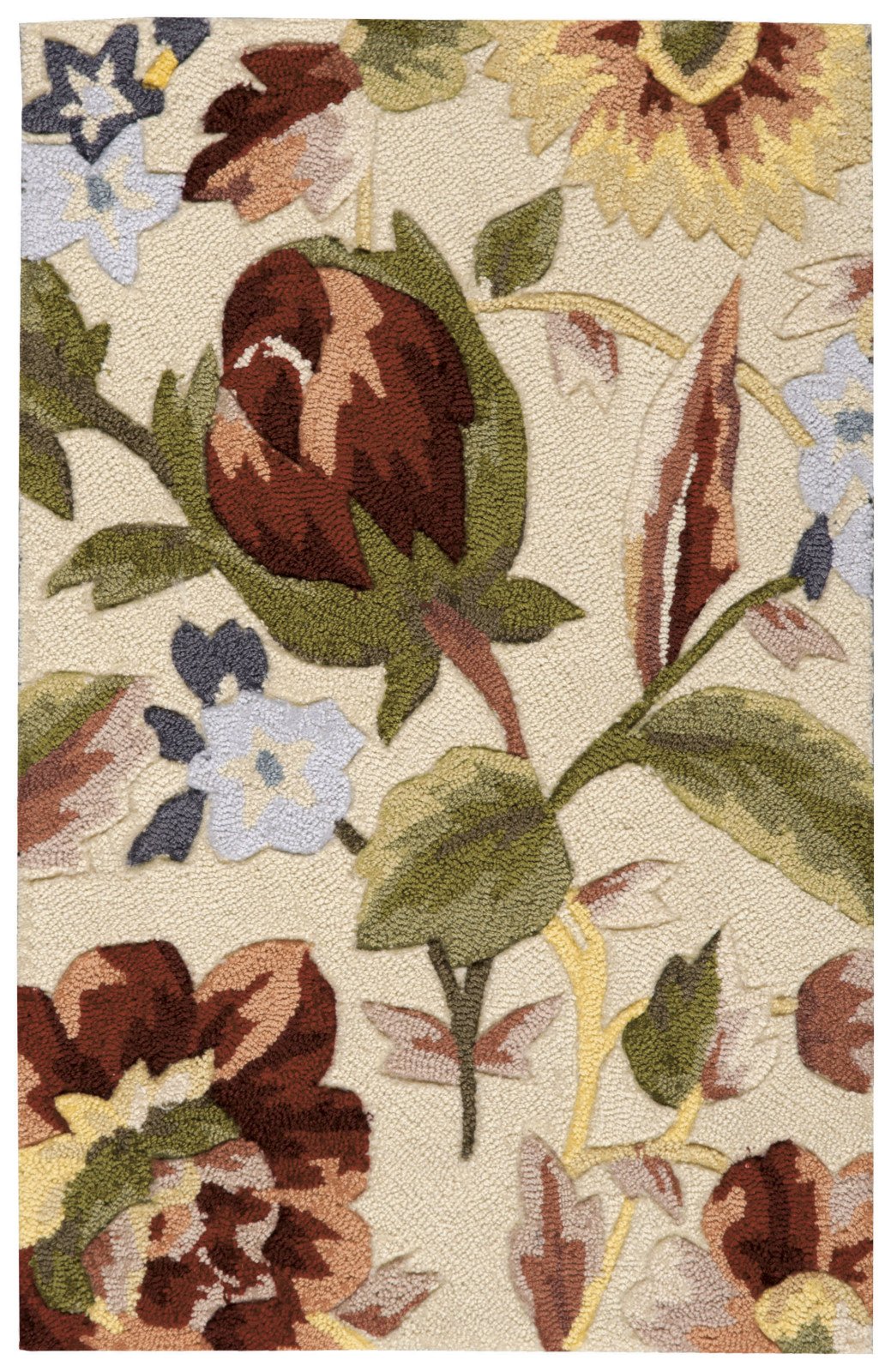 Nourison Fantasy Botanical Ivory 5' x 7'6