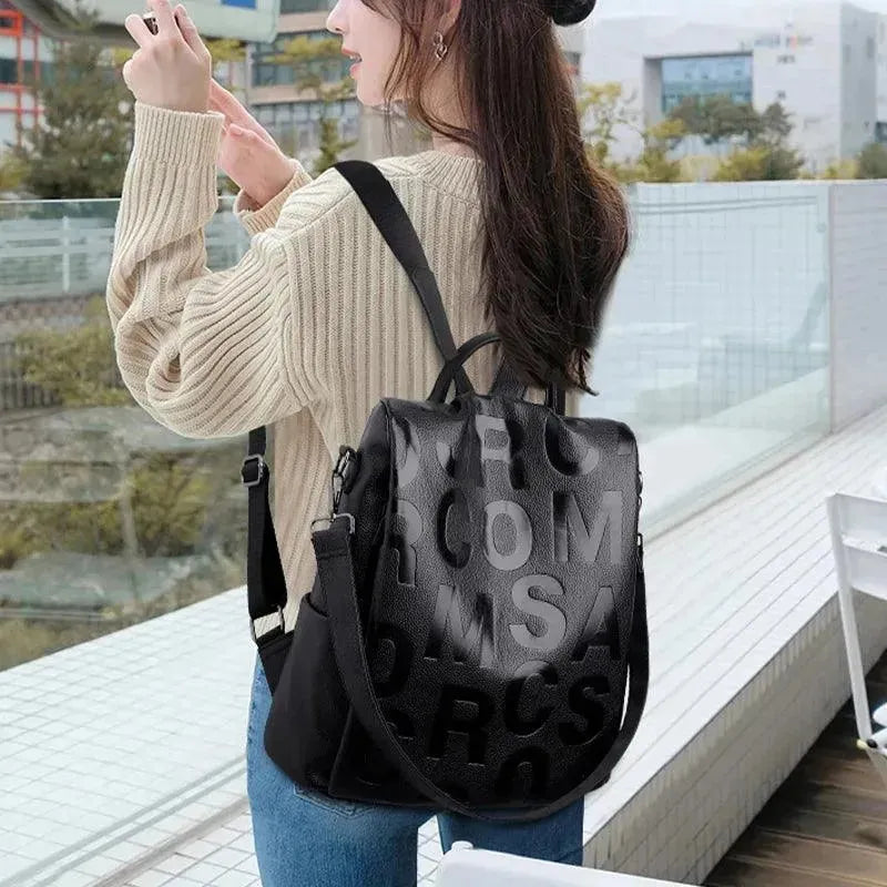 Premium Genuine Leather Women's Backpack - Stylish & Durable for Work, Travel & Everyday Use