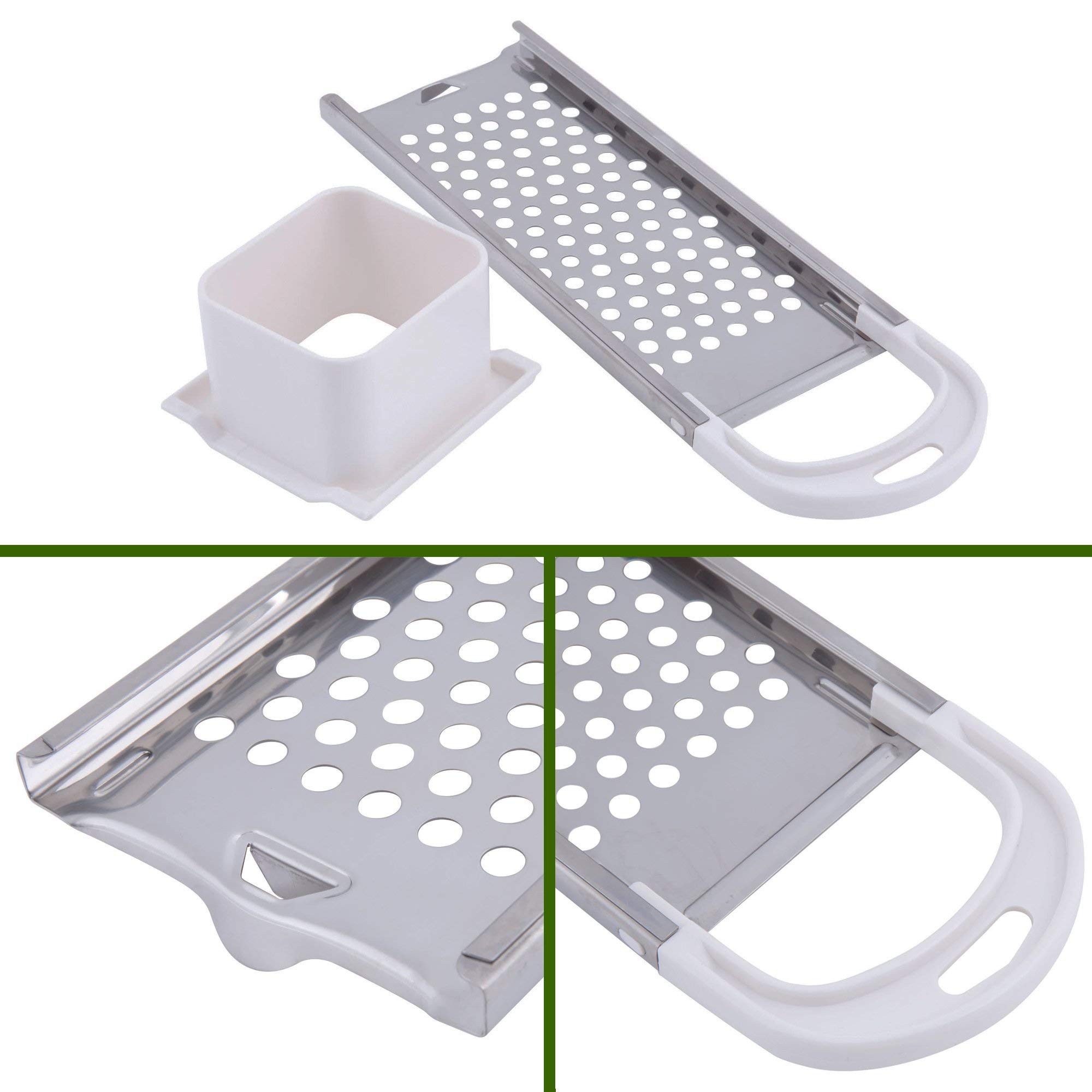 Premium Stainless Steel Spaetzle Maker - German Noodle & Dumpling Press with Safety Pusher - Perfect for Homemade Spaetzle, Pasta & Asian Dumplings