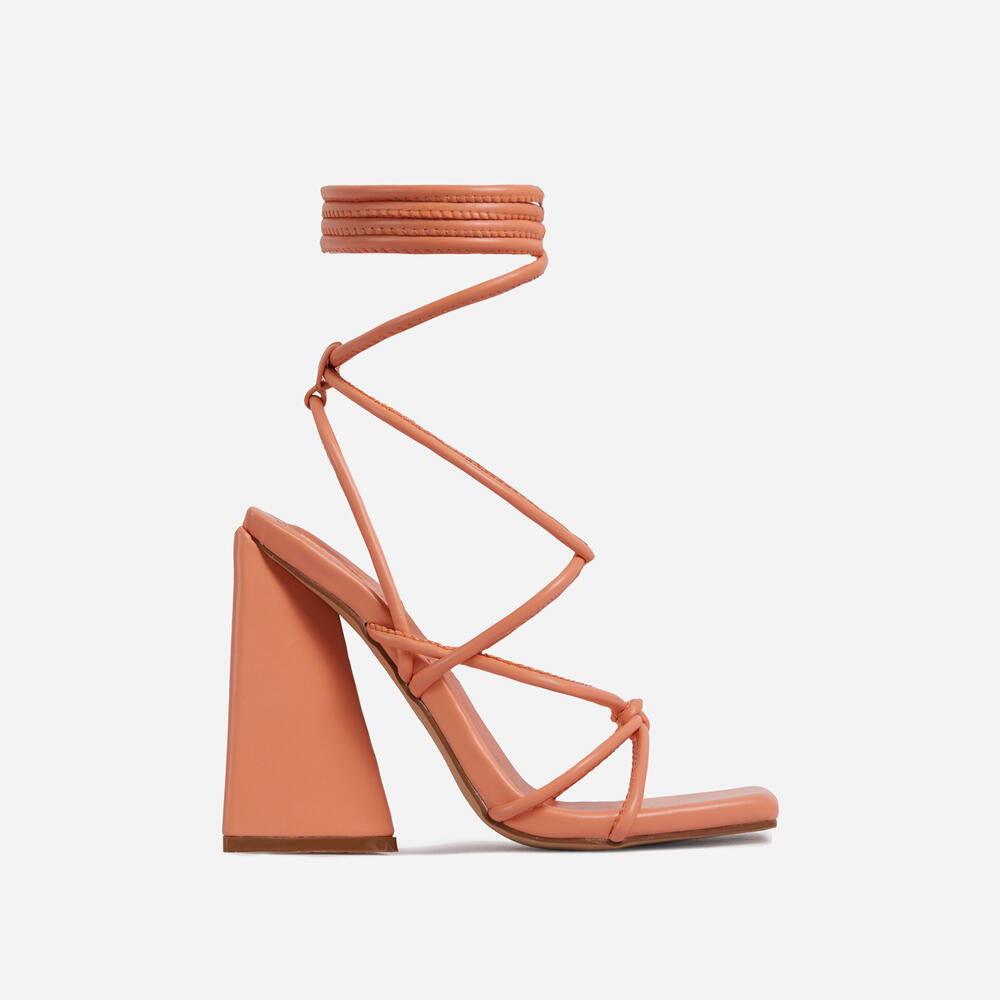 Danielle Women's Orange High Heels - Stylish & Comfortable Dress Shoes for Parties, Weddings & Evening Events
