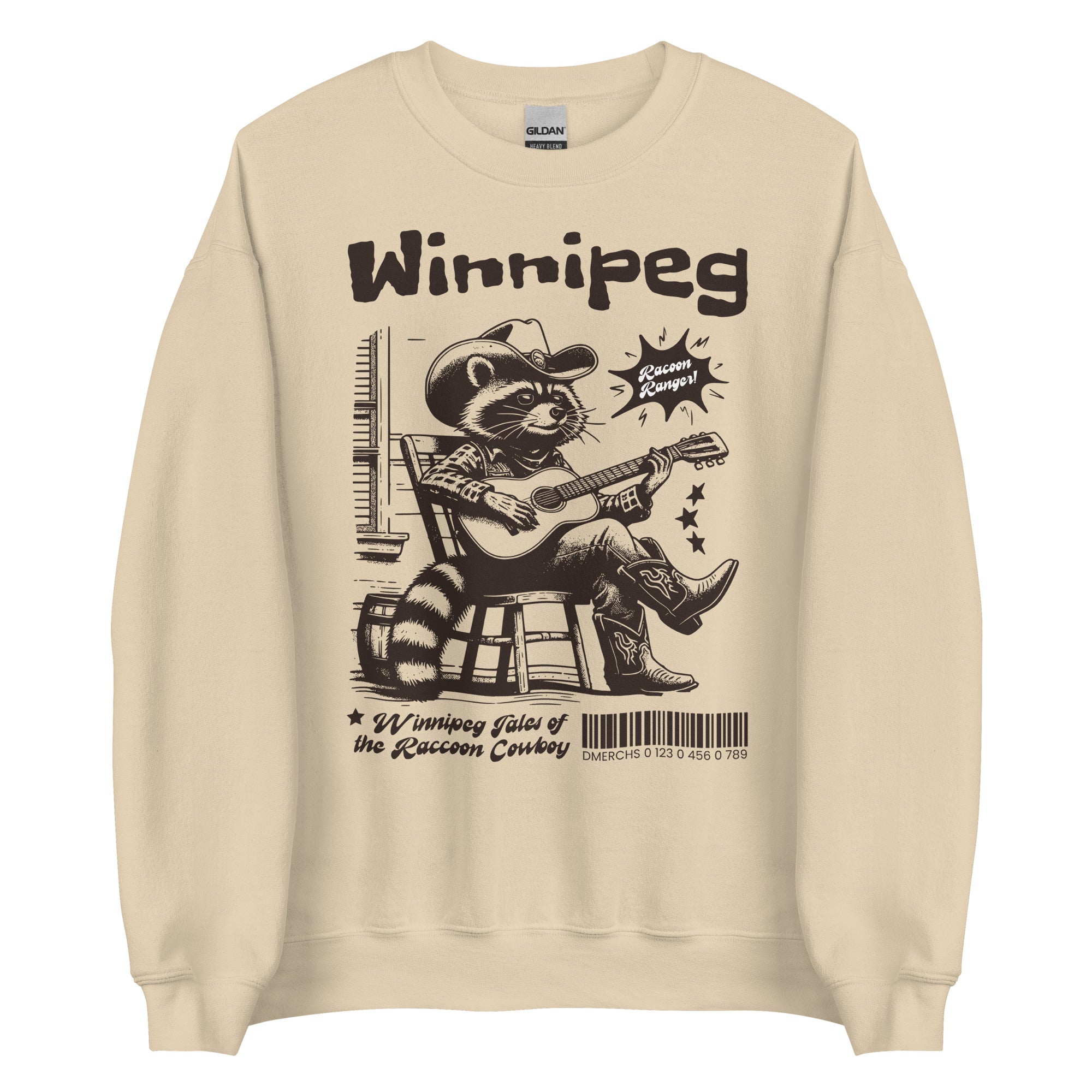 Winnipeg Raccoon Graphic Sweatshirt - Cute Animal Hoodie for Men & Women - Perfect for Casual Wear, Street Style & Outdoor Activities