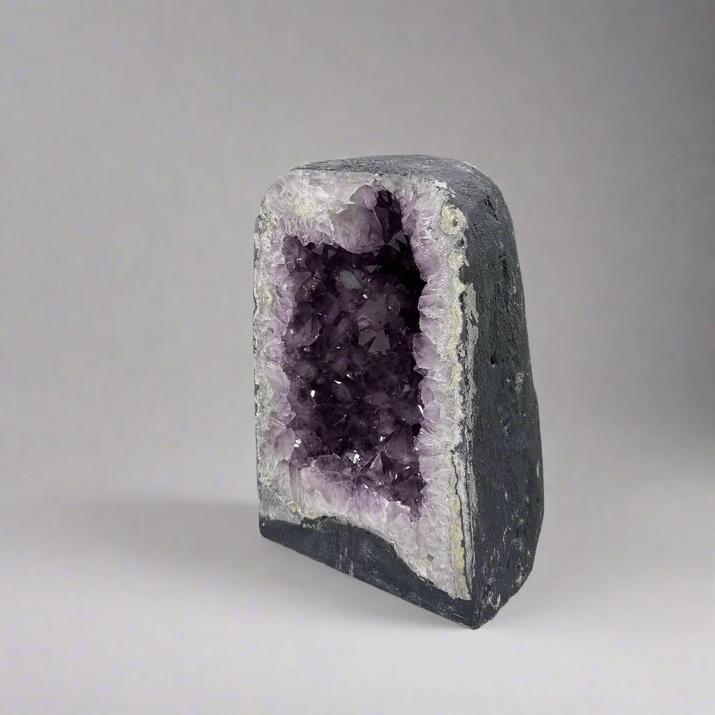 Natural Amethyst Geode Cathedral from Brazil - 12 to 30 lbs - Healing Crystal for Meditation, Home Decor & Spiritual Gifts