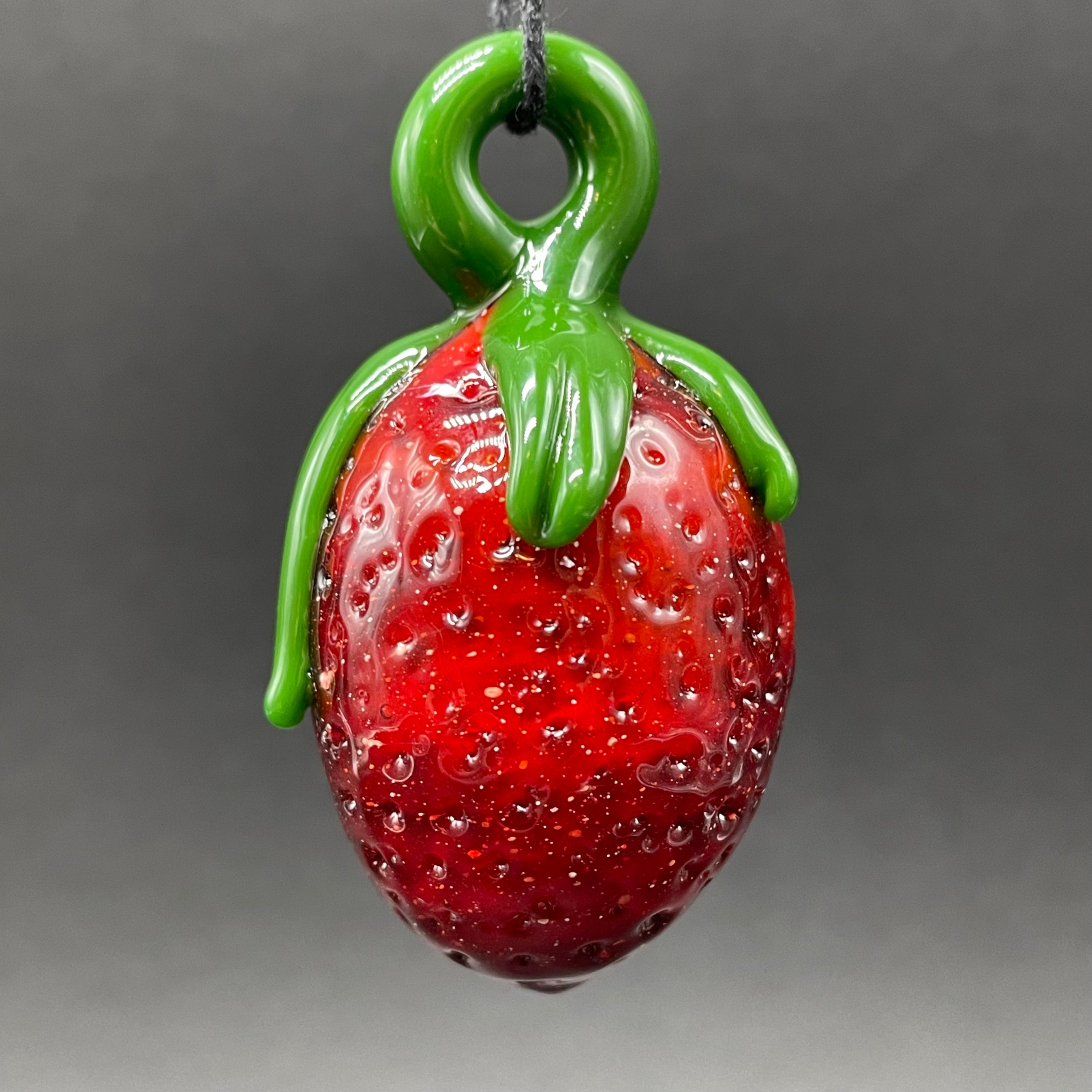 Strawberry Pendant Necklace - Dainty Fruit Jewelry for Women - Perfect Gift for Birthdays, Valentine's Day & Everyday Wear