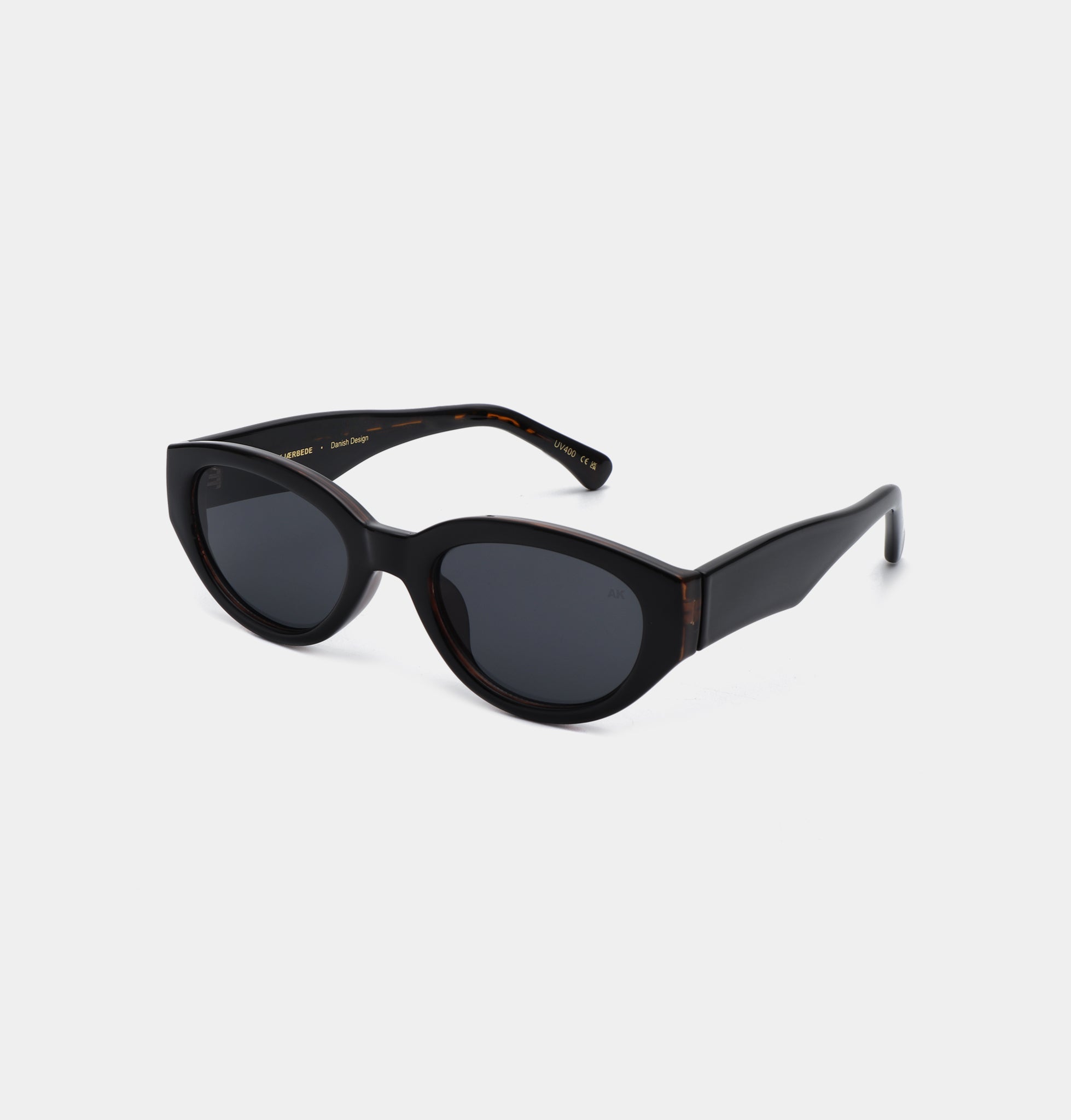 A. Kjaerbede Black Winnie Sunglasses - UV Protection, Polarized Lenses for Women - Perfect for Beach, Driving & Outdoor Activities