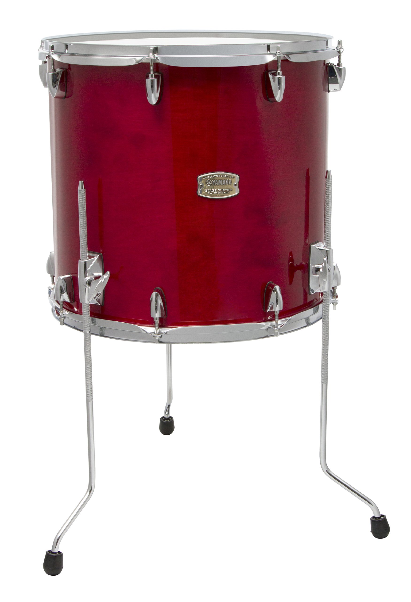 Yamaha Stage Custom Birch 18x16 Floor Tom Drum - Cranberry Red Finish | Perfect for Live Performances, Studio Recording & Drum Kits