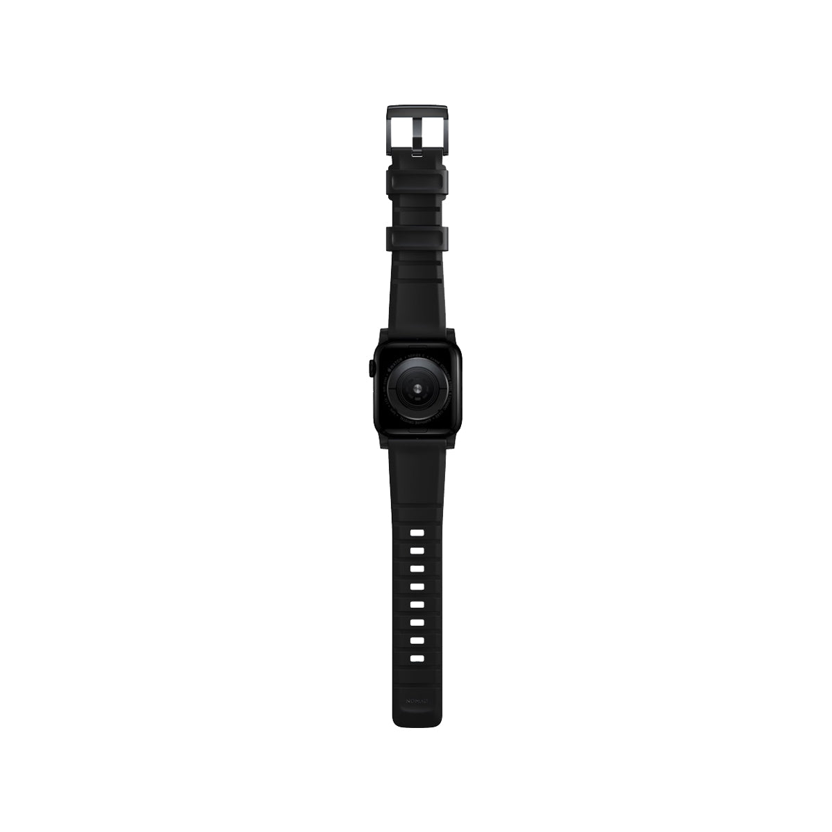 Nomad Rugged Band for Apple Watch 41mm - Durable Black Stainless Steel Strap | Perfect for Outdoor Activities, Workouts & Adventure Travel
