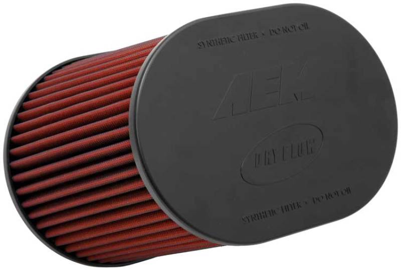 AEM 4.00 Inch Dryflow Air Filter Oval 9.00 Inch Element - High Performance Replacement Air Filter for Cars, Trucks & SUVs - Ideal for Off-Roading, Racing & Daily Driving