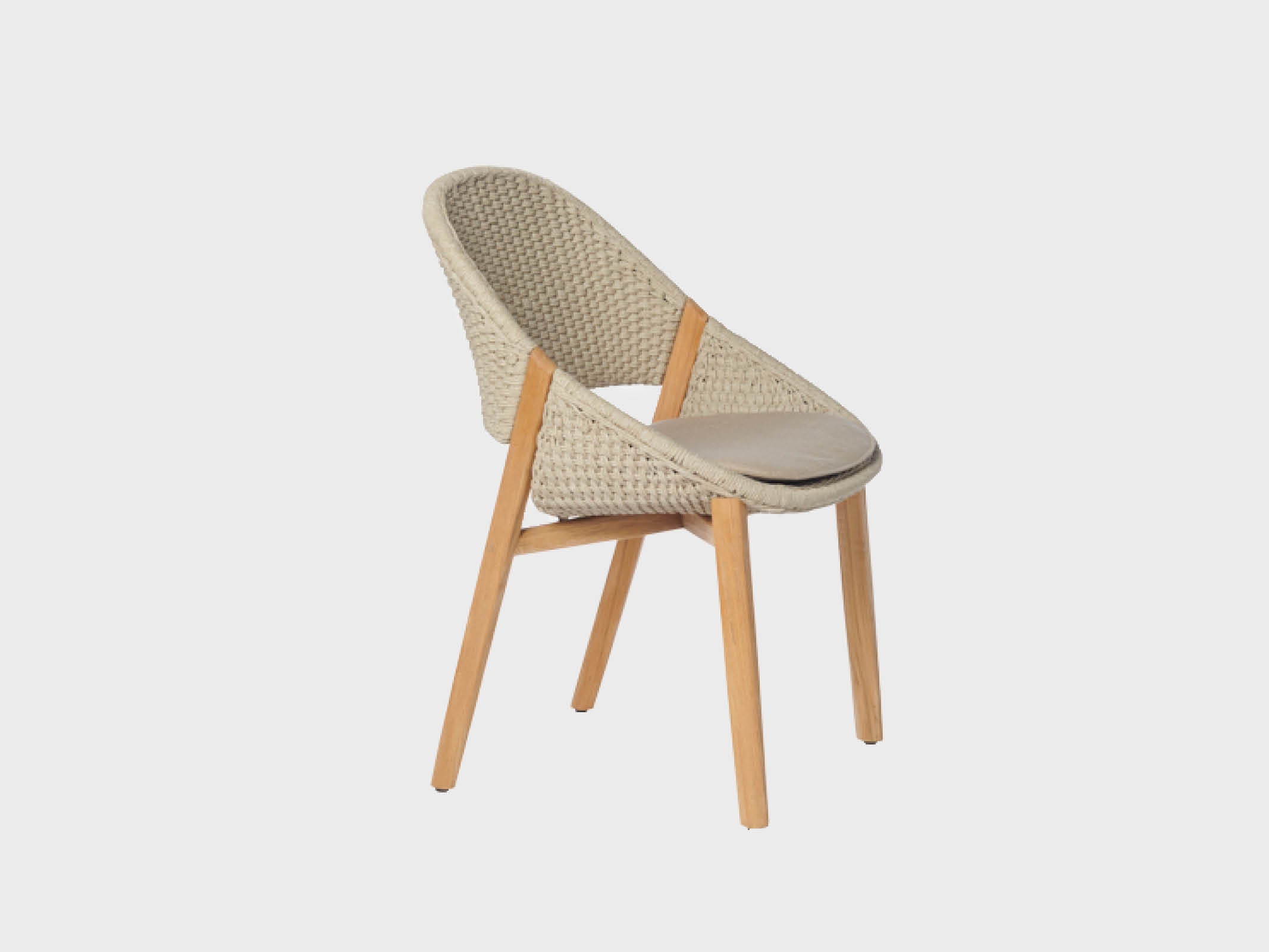 Elio Modern Dining Chair - Sturdy Wooden Kitchen Chair with Upholstered Seat - Perfect for Dining Room, Kitchen, and Breakfast Nook