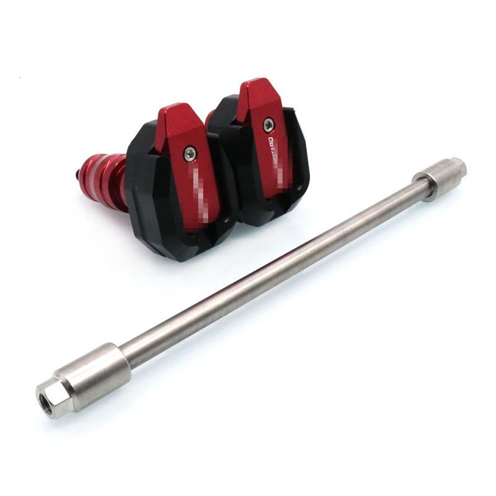 Ducati Frame Sliders for Hypermotard 821 & 1100, Streetfighter 848 - Red Crash Protectors (Size A) | Motorcycle Drop Protection for Street & Track Riding