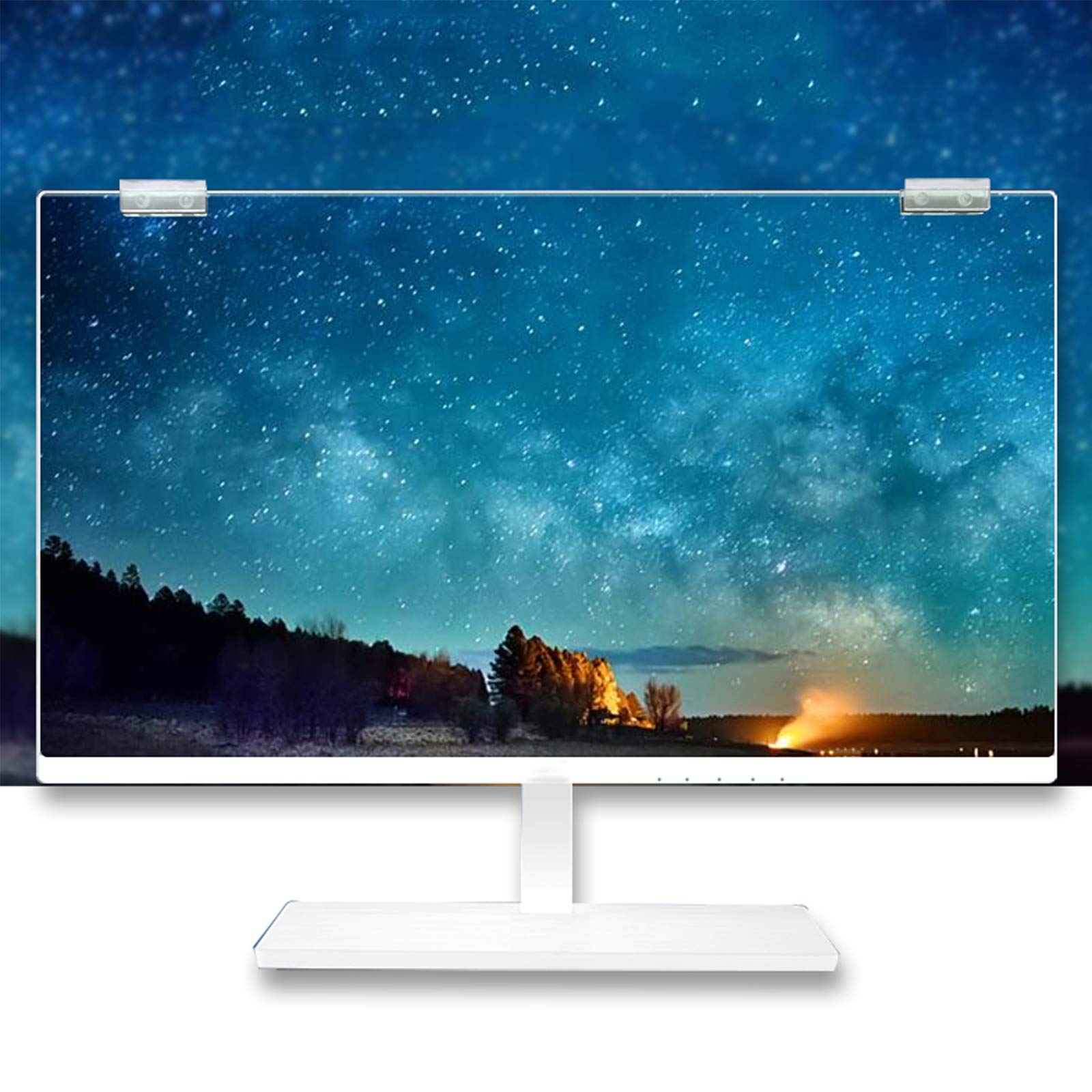 2 Pack Anti Blue Light HD Screen Protector for 17/19 Inch Computer Monitors - High Hardness Hanging Monitor Film with Eye Protection Filter | Easy Install & Removable | Perfect for Office, Gaming & Reducing Eye Strain