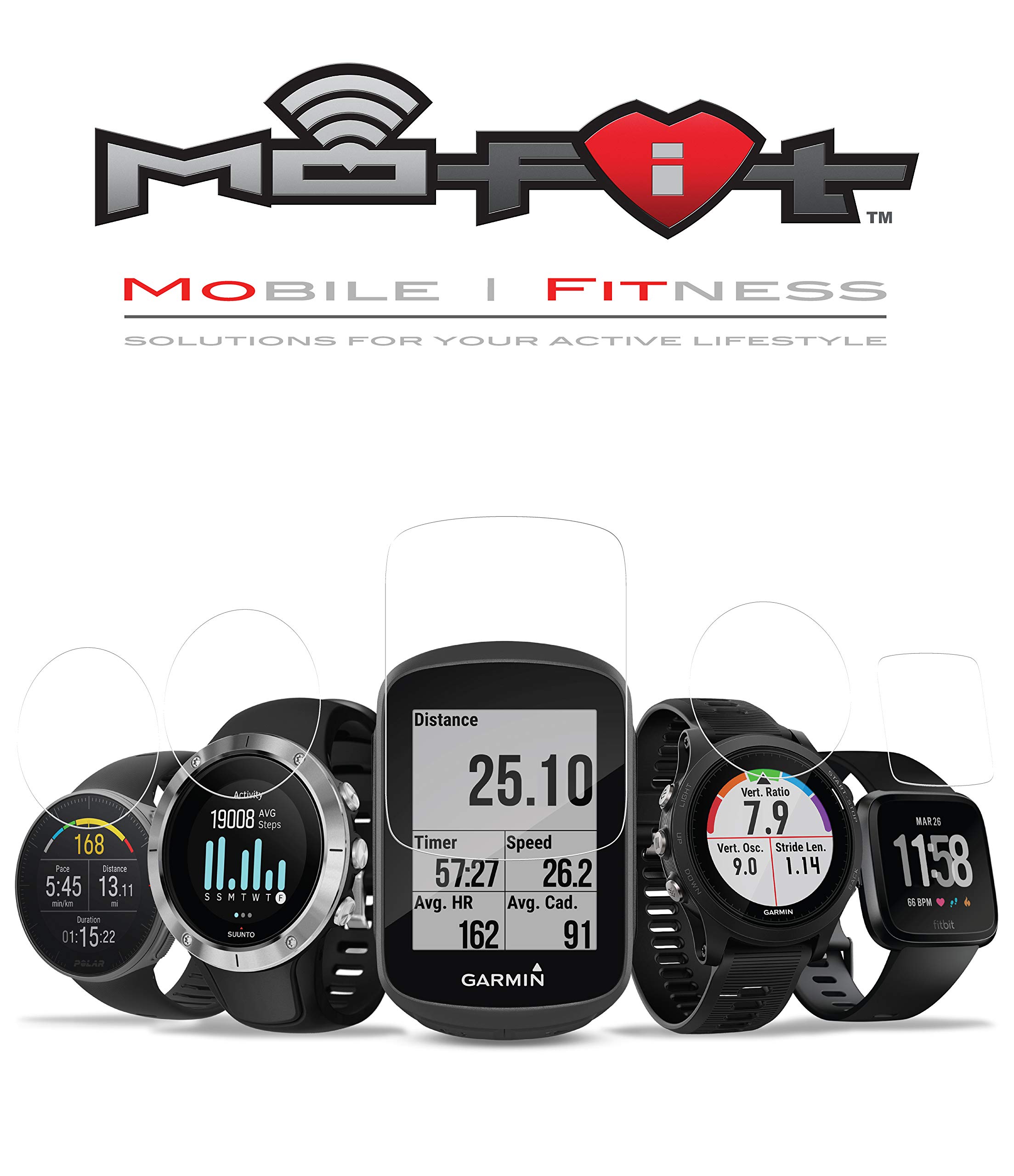 Garmin Forerunner 245 Tempered Glass Screen Protector 3-Pack for Running & Sports