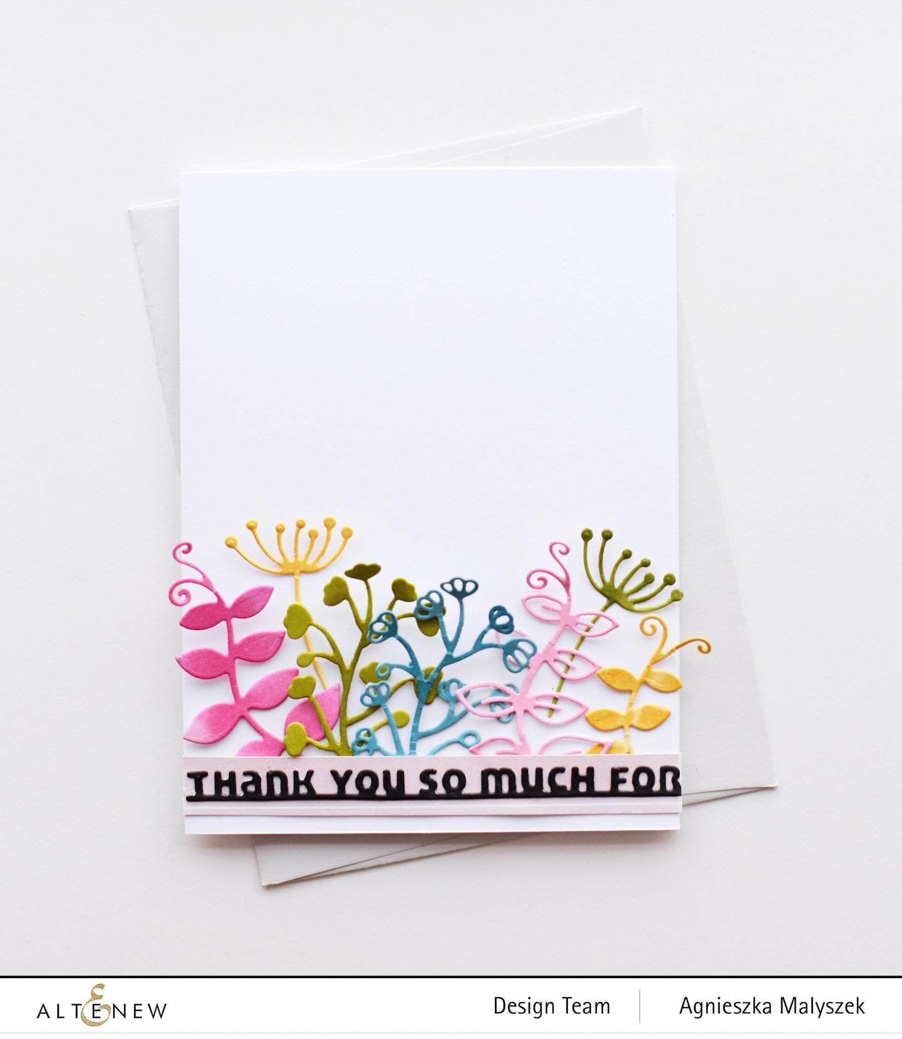 Slim Sentiments Die Set for Card Making - Perfect for DIY Greeting Cards, Scrapbooking & Paper Crafts