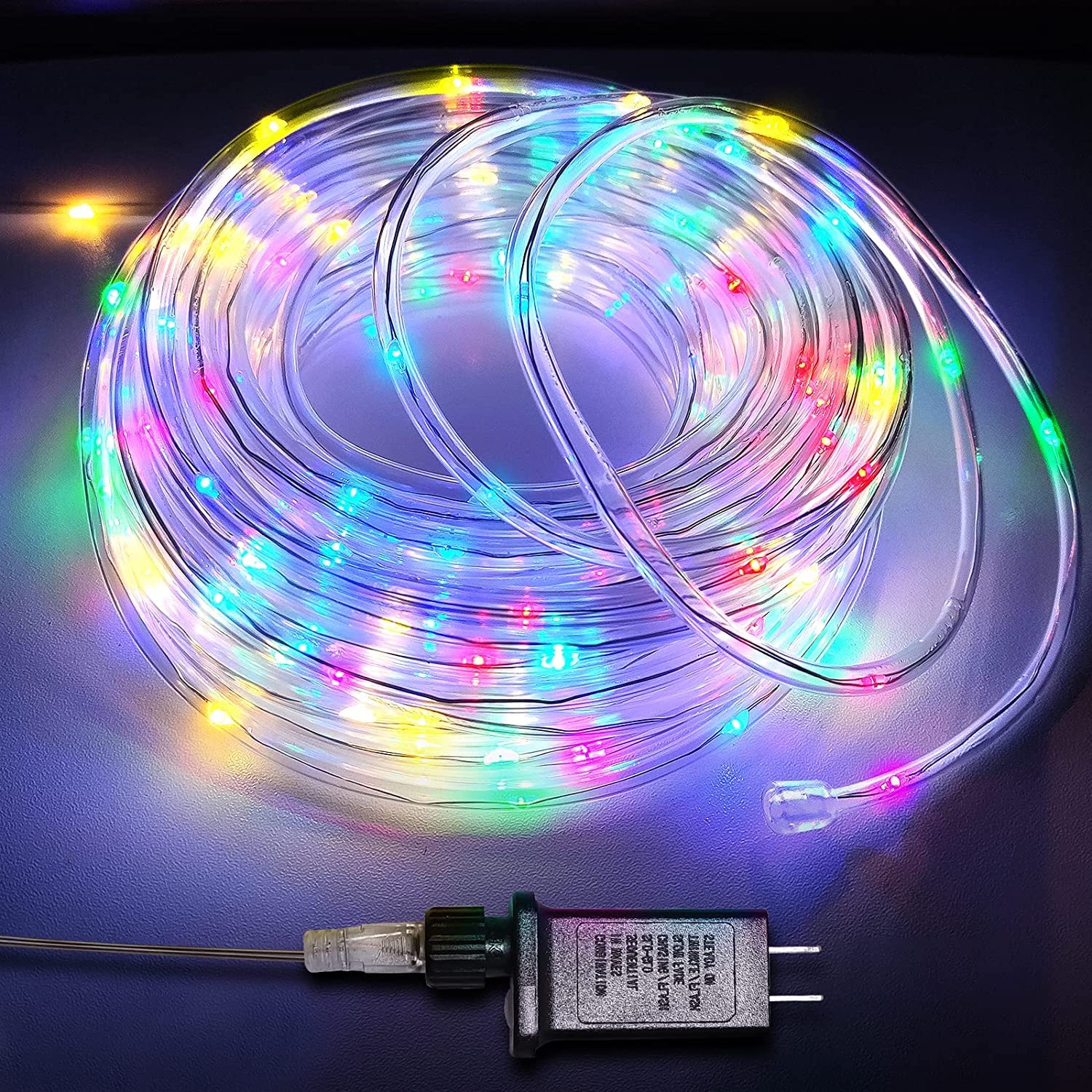 200 LED Waterproof Rope Lights - 66Ft Multicolor Outdoor/Indoor Decorative Lighting with Plug for Bedroom, Living Room, Wedding, Garden & Holiday Decorations | Perfect for Party, Patio, Christmas and Home Ambiance