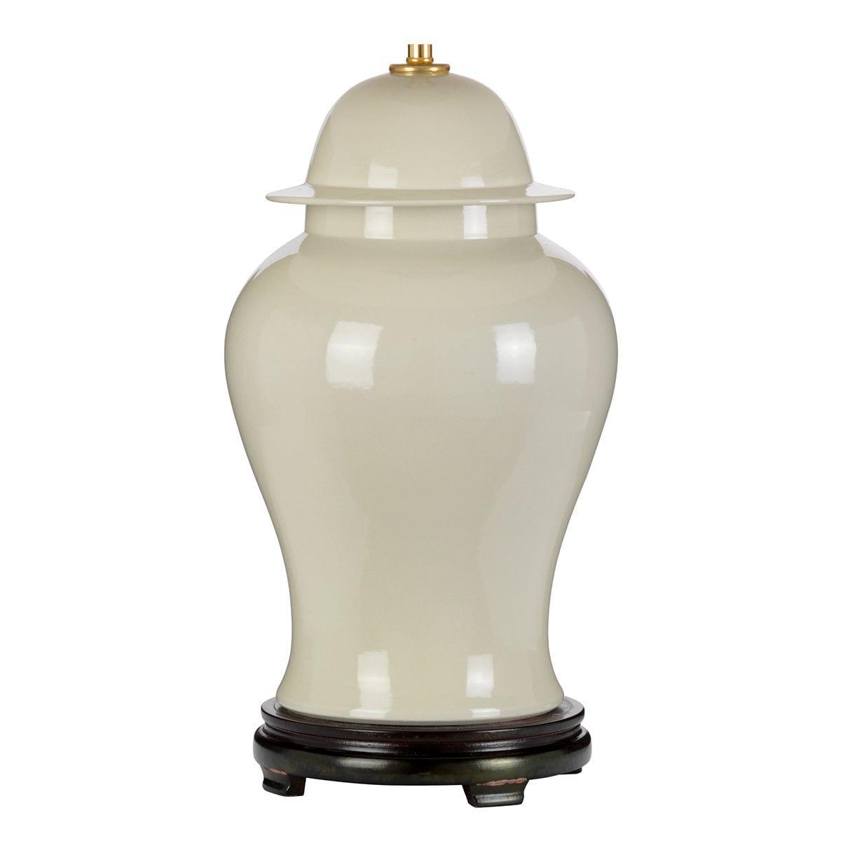 Elegant Tongling Cream Ceramic Table Lamp - Modern Home & Office Decor for Bedroom, Living Room, or Study - Soft Ambient Lighting for Cozy Atmosphere