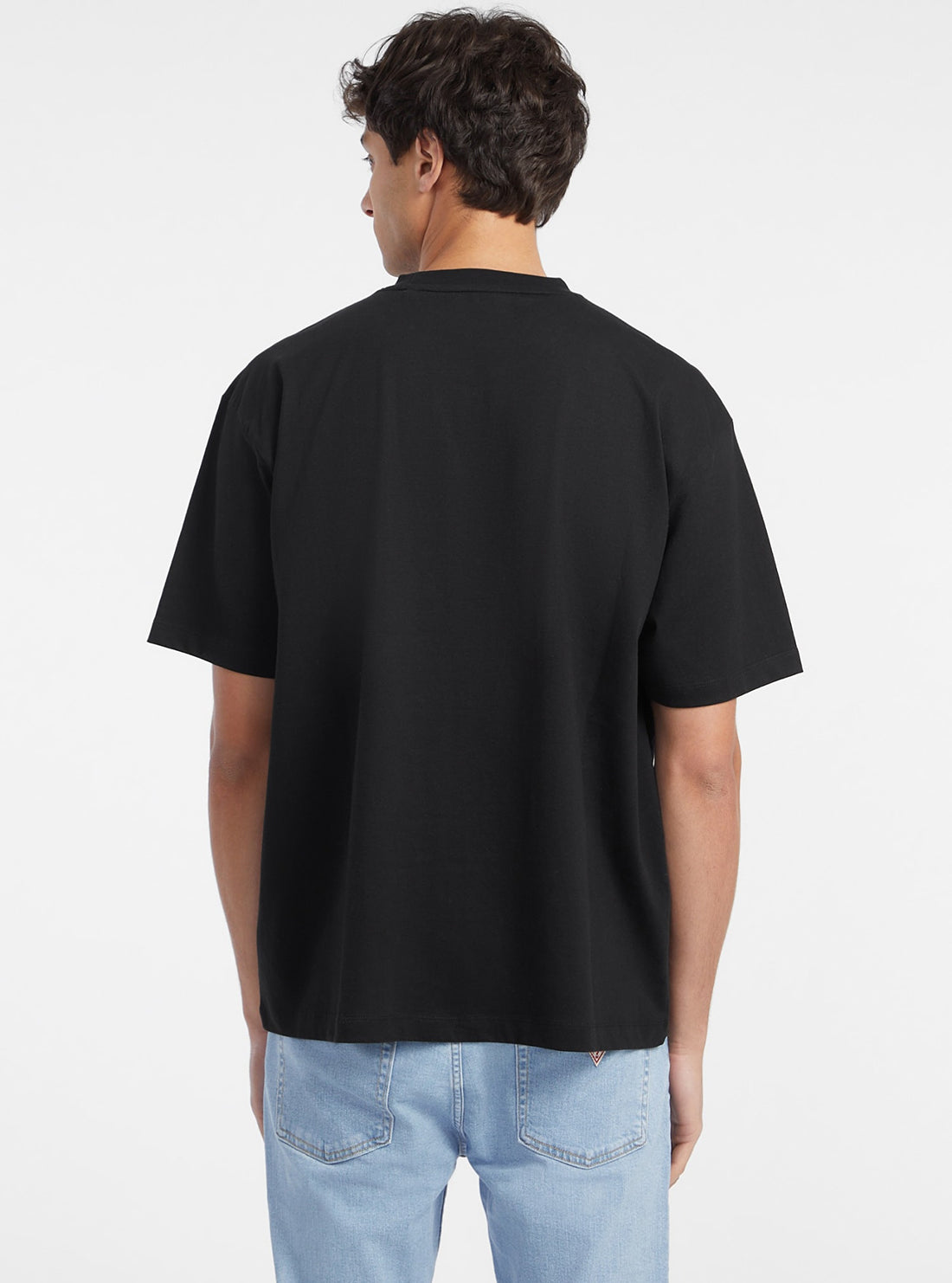 Guess Black Logo T-Shirt for Women - Stylish Casual Cotton Tee for Everyday Wear, Outings & Street Fashion