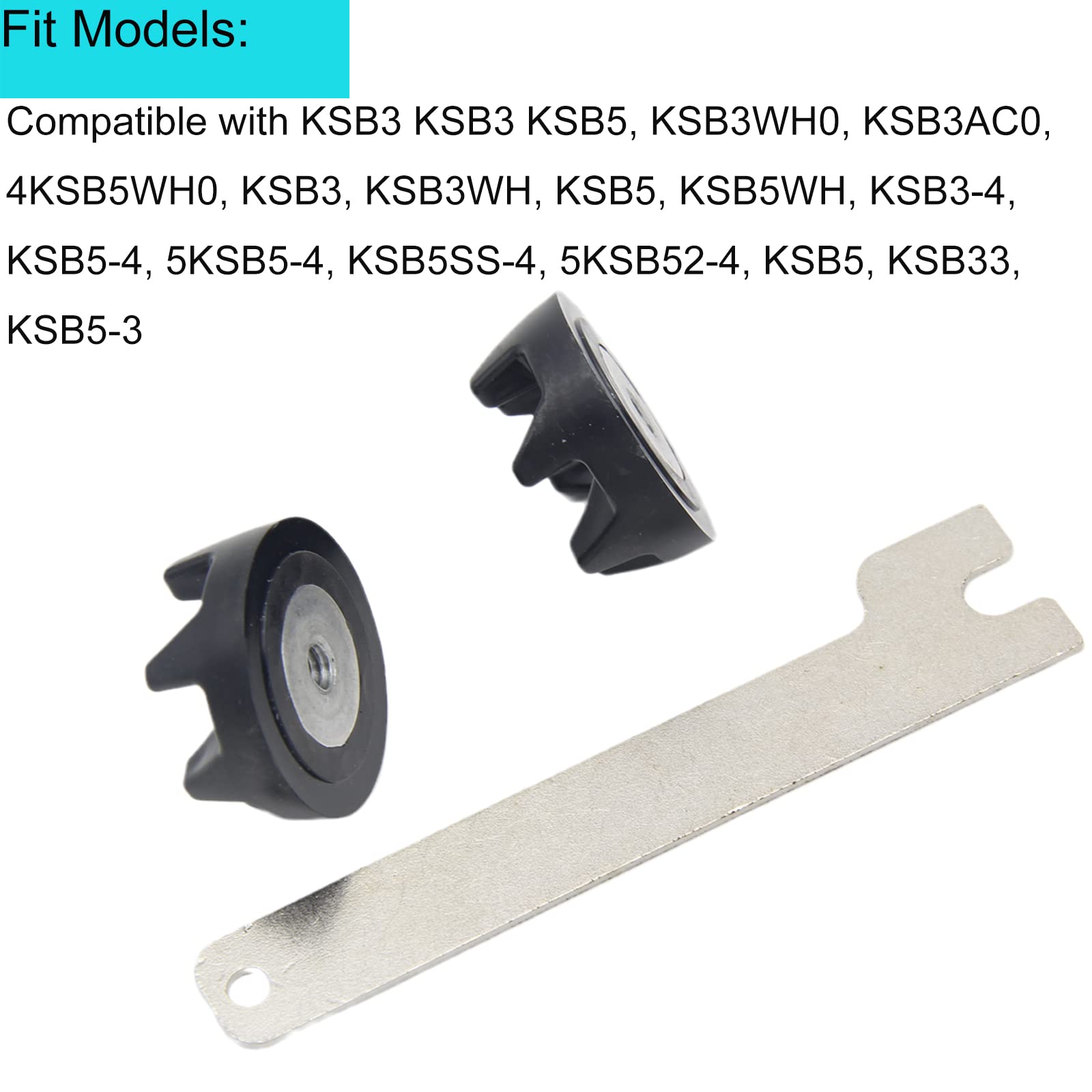 KitchenAid Blender Coupler Replacement - Compatible with KSB5 & KSB3 Models (WP9704230VP, WP9704230, PS11746921) - Includes Spanner Tool - Perfect for Smoothie Making & Food Processing
