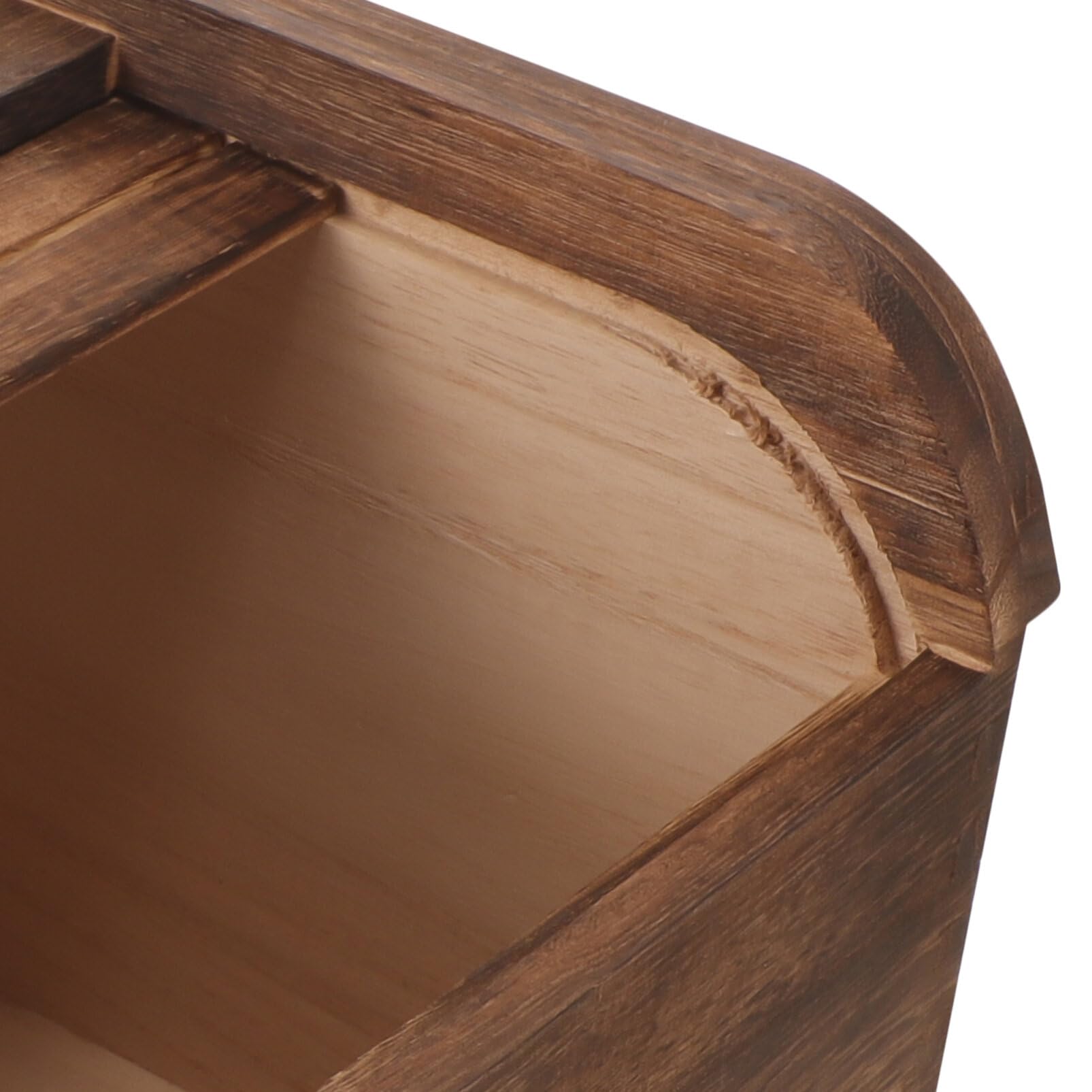 Kichvoe 5KG Wooden Rice Storage Container with Sliding Lid - Reusable Food Bucket for Rice, Cereal, Flour, Coffee & Dry Food - 11.4x9.43x8.06 Inches - Perfect for Kitchen Pantry Organization & Bulk Food Storage