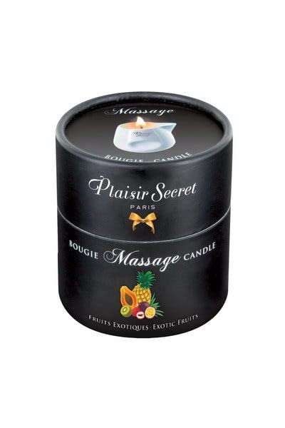 Edible Massage Candle in Ceramic Pot with Spout - 2.82 fl oz Pineapple Mango Scent - Romantic Couples Gift for Valentine's Day & Anniversary