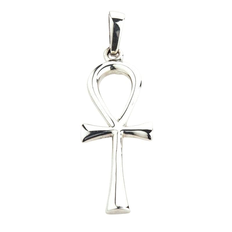 Ankh Sterling Silver Pendant Necklace - Ancient Egyptian Symbol Jewelry for Men & Women - Perfect for Spiritual Protection, Gifts, and Everyday Wear