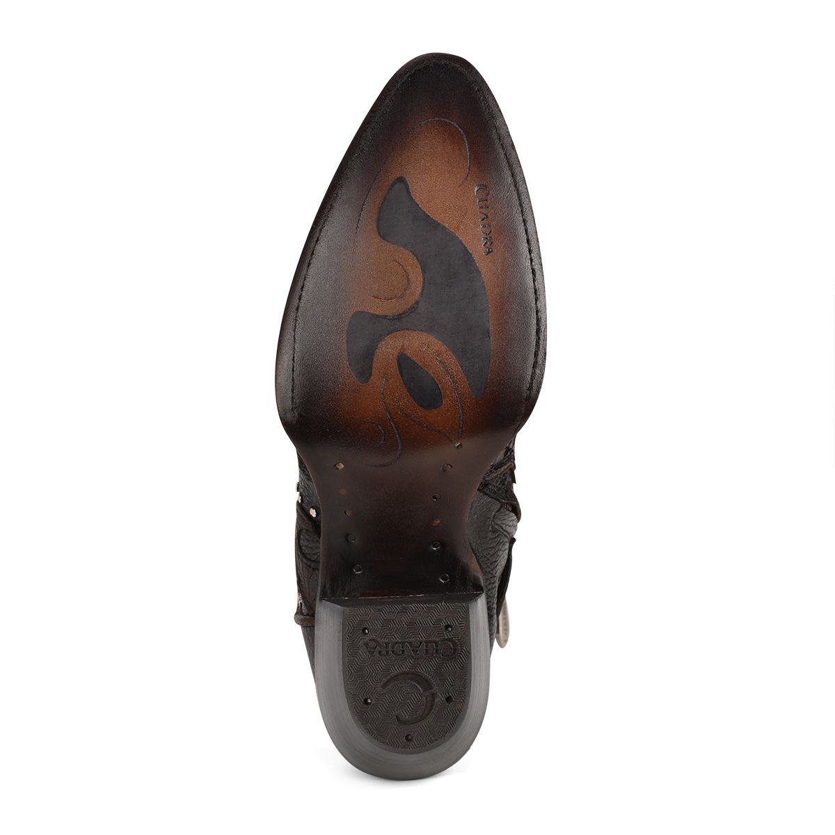 Cuadra Brown Western Cowgirl Python Ankle Boots for Women - Stylish & Comfortable Cowboy Boots for Country Dancing, Rodeo & Casual Wear