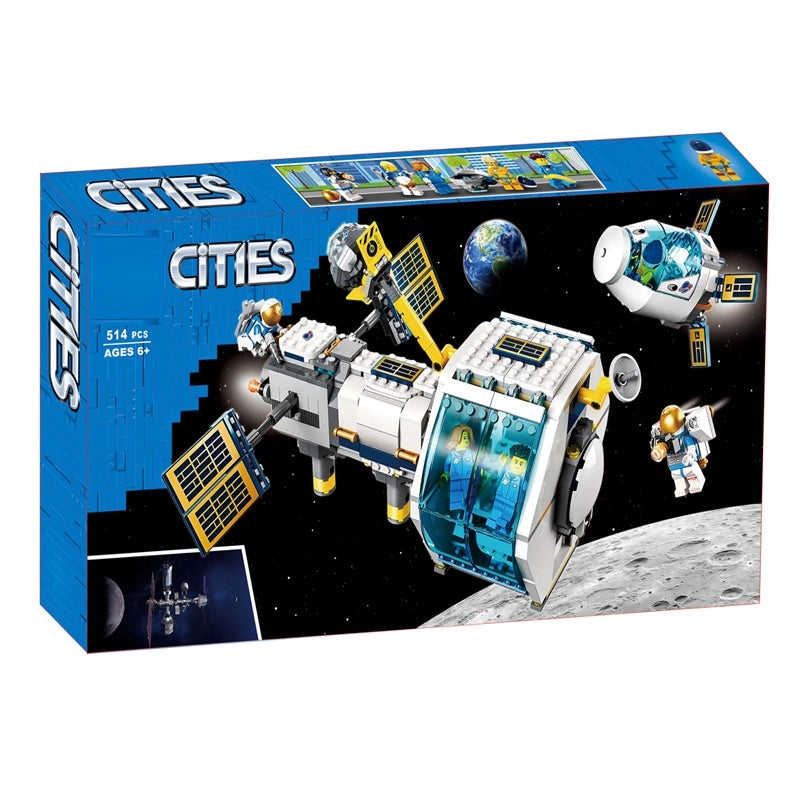 514 Pcs Lunar Space Station Building Blocks - STEM Educational Toy for Kids, Space Exploration Playset - Perfect for Birthday Gifts & Classroom Learning Activities