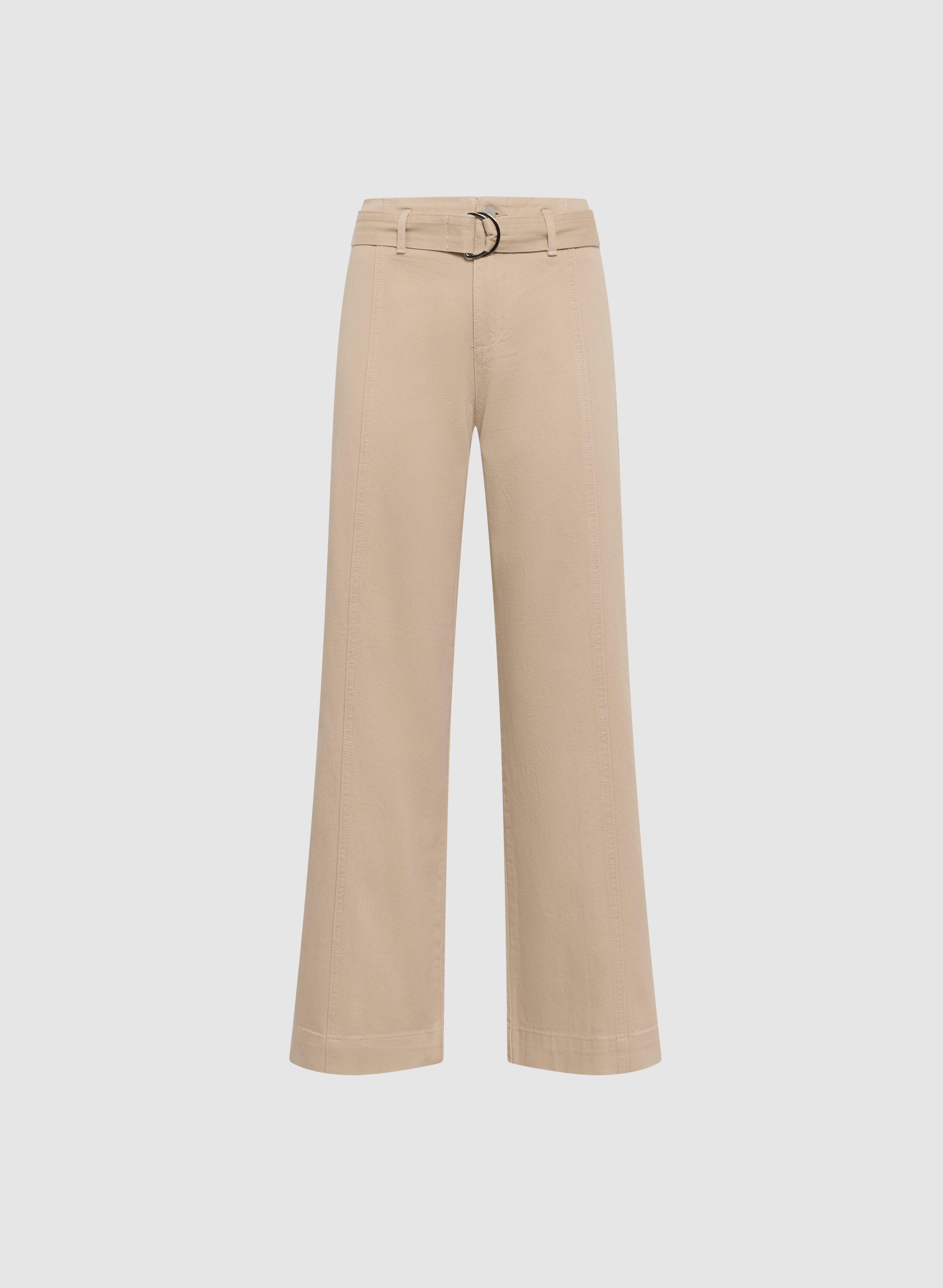 High Waisted Belted Wide Leg Jeans for Women - Stretchy Comfort Denim Pants - Casual & Chic Outfit for Work, Date Night & Everyday Wear