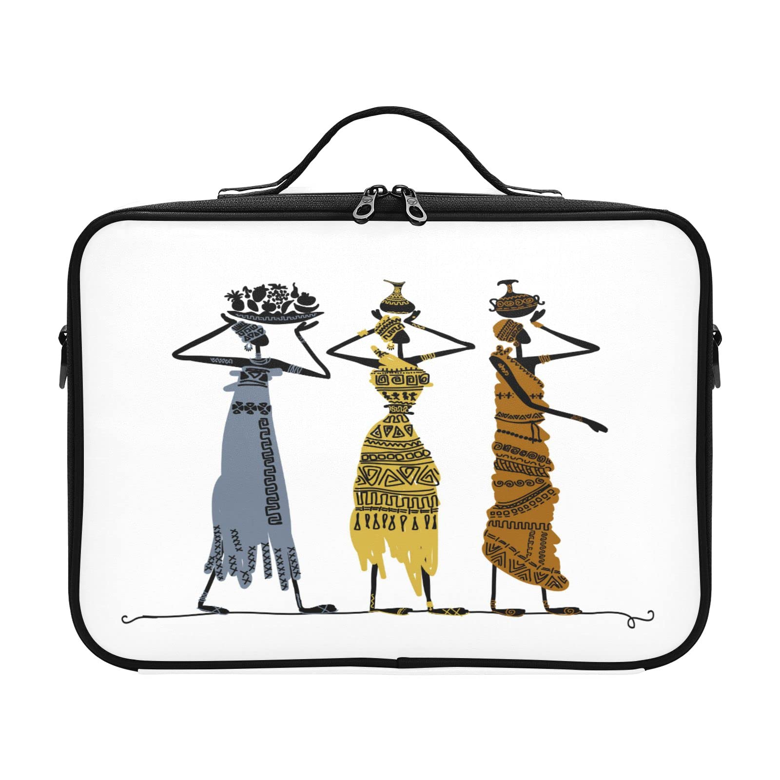 Moyyo Professional Travel Makeup Bag for Women - Portable Cosmetic Organizer with Jugs, Train Case & Artist Storage - Perfect for Travel, Home & Salon Use