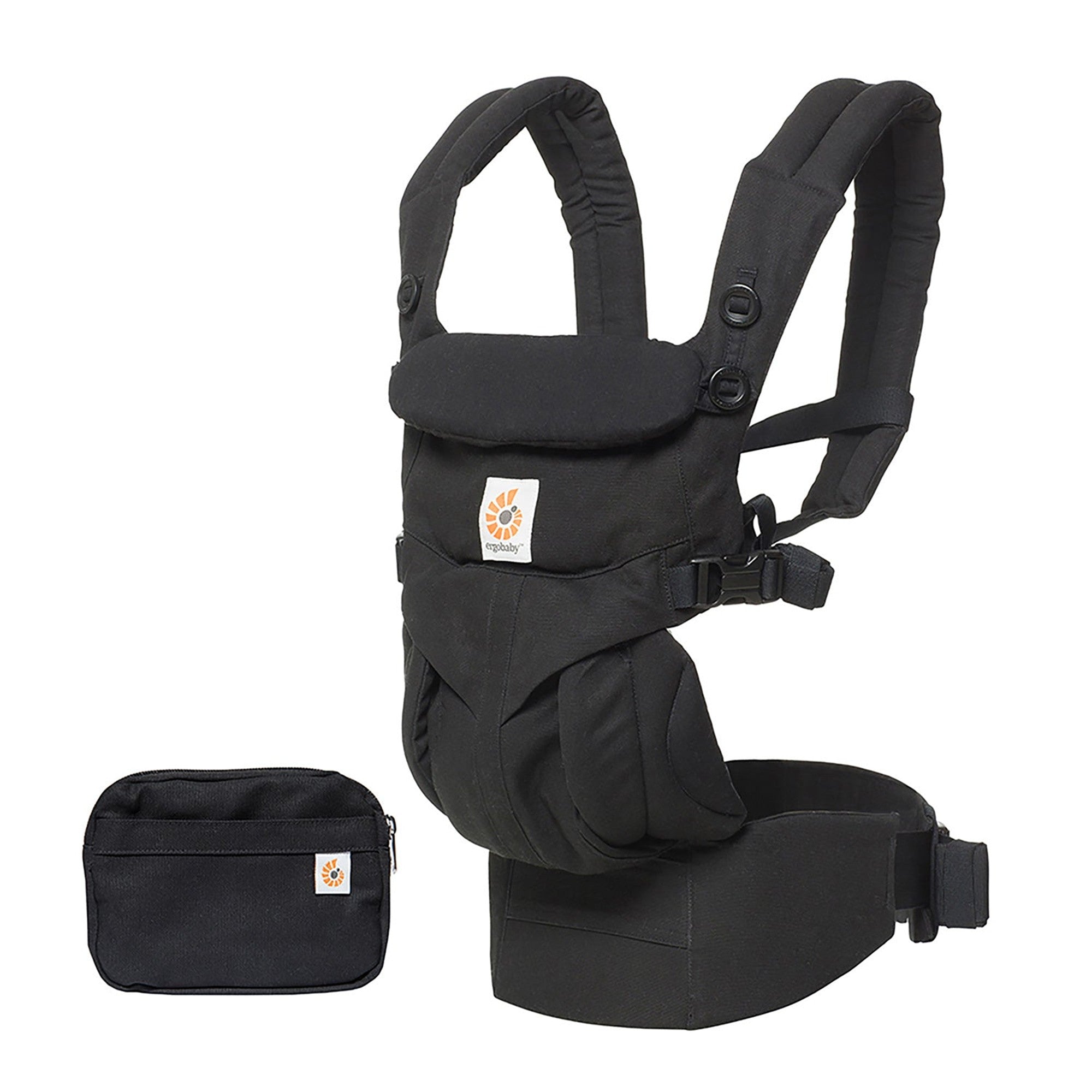 Ergobaby Omni 360 All-Position Baby Carrier - Pure Black | Comfortable & Adjustable for Newborn to Toddler | Perfect for Hiking, Travel & Everyday Use