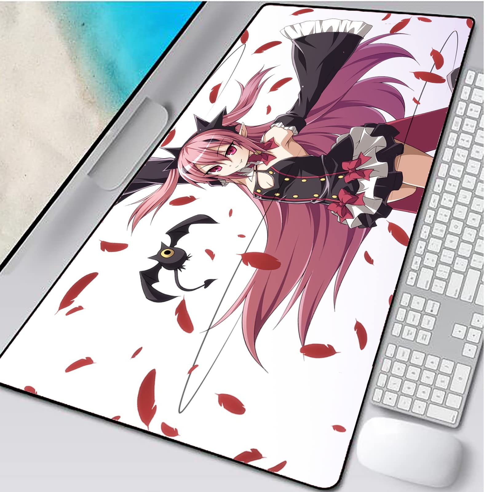 Seraph of The End Anime XXL Gaming Mouse Pad - 40x80cm Large Soft Non-Slip Desk Mat for Computer, Keyboard & Mouse - Perfect for Gaming Setups, Office Work & Anime Collections