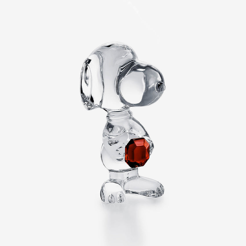 Baccarat Crystal Cartoon Snoopy Octagon Figurine - Elegant Collectible Gift for Home Decor, Office Display & Special Occasions