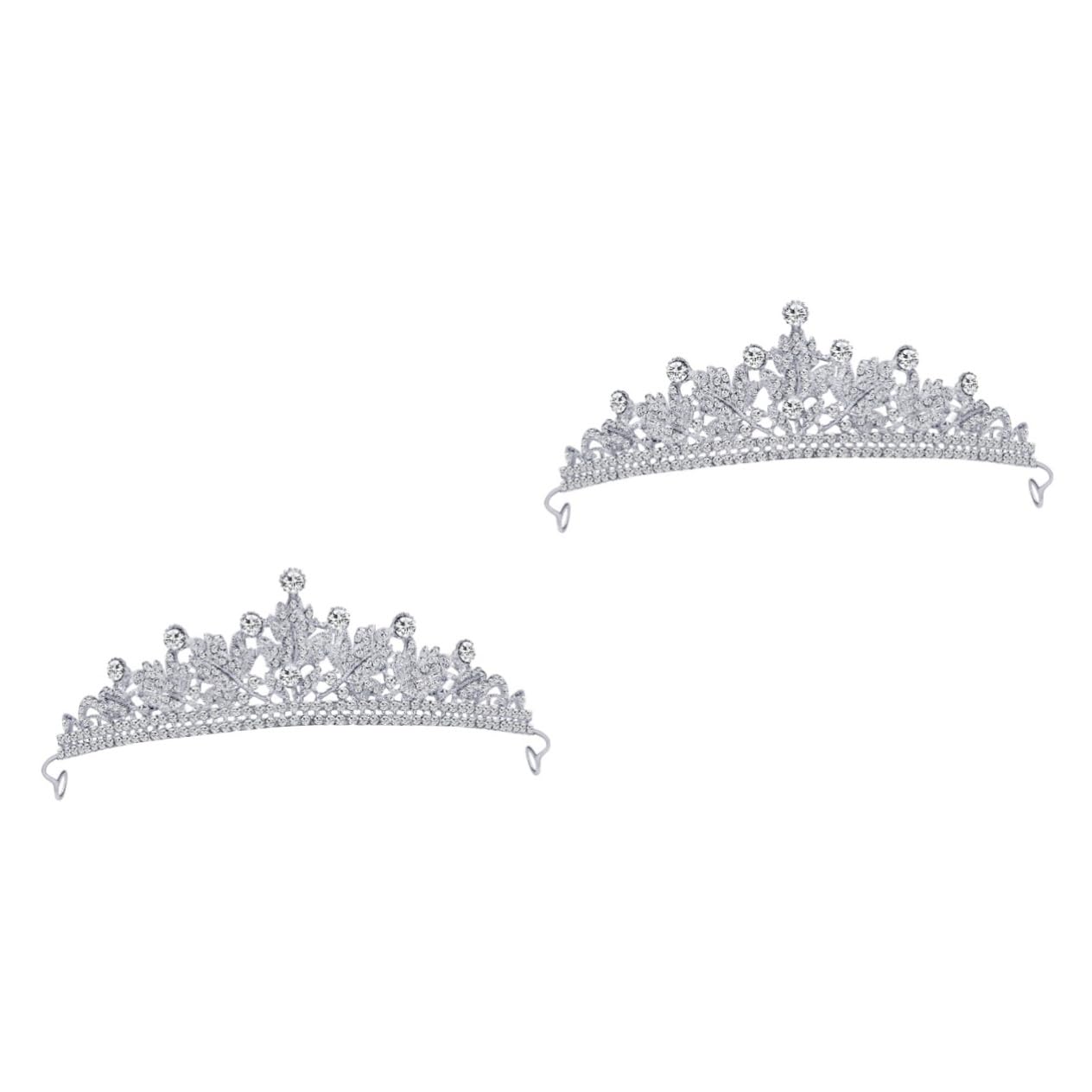 Minkissy 2-Piece Rhinestone Pearl Bridal Tiara Set - Elegant Wedding Headpiece for Women, Fairy Tale Princess Headband & Bride Crown - Perfect for Weddings, Prom, Pageants, and Special Occasions