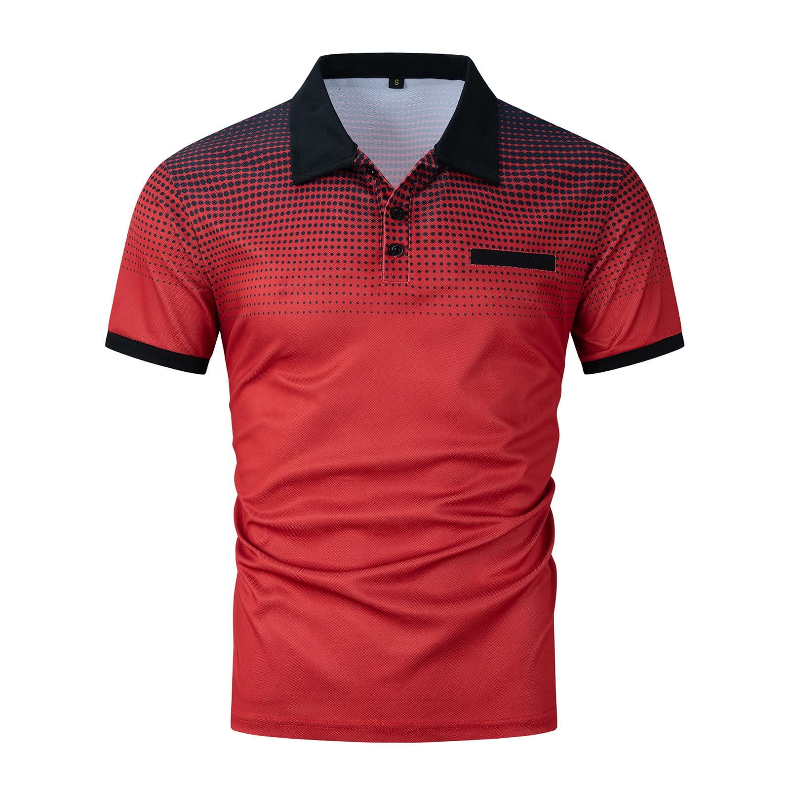 **Men's Big & Tall Golf Shirts - 2024 Fashion Short Sleeve Business Casual T-Shirts for Work & Leisure**