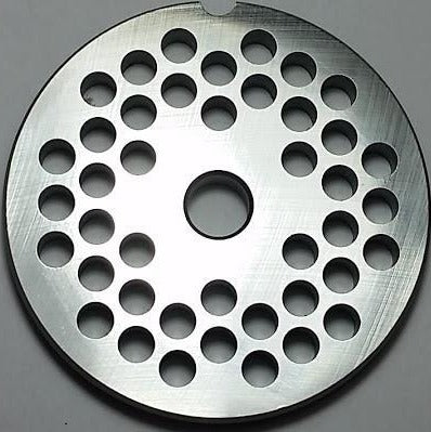 #22 Meat Grinder Plates and Knives Set with Spacer - Heavy Duty Stainless Steel Grinding Discs for Home Kitchen, Butcher Shop & Commercial Use