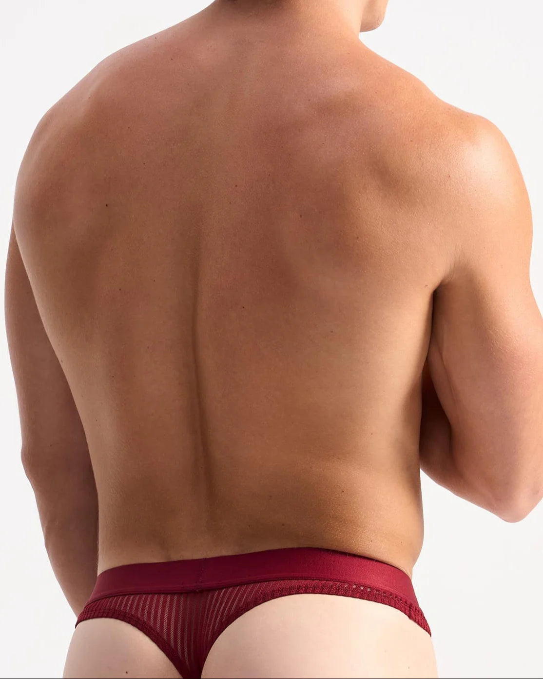 Teamm8 Casanova Mesh Thong Cherry Red - Sexy Lingerie for Women, Comfortable & Breathable Underwear for Date Night, Bridal, Special Occasions